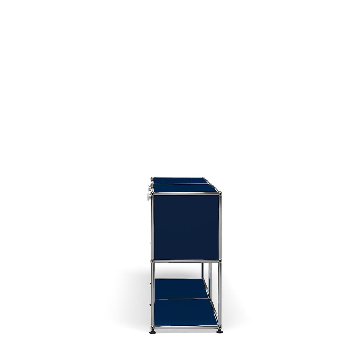 En vente : Blue (Steel Blue) Usm Haller Crédence F2 Système de rangement 3