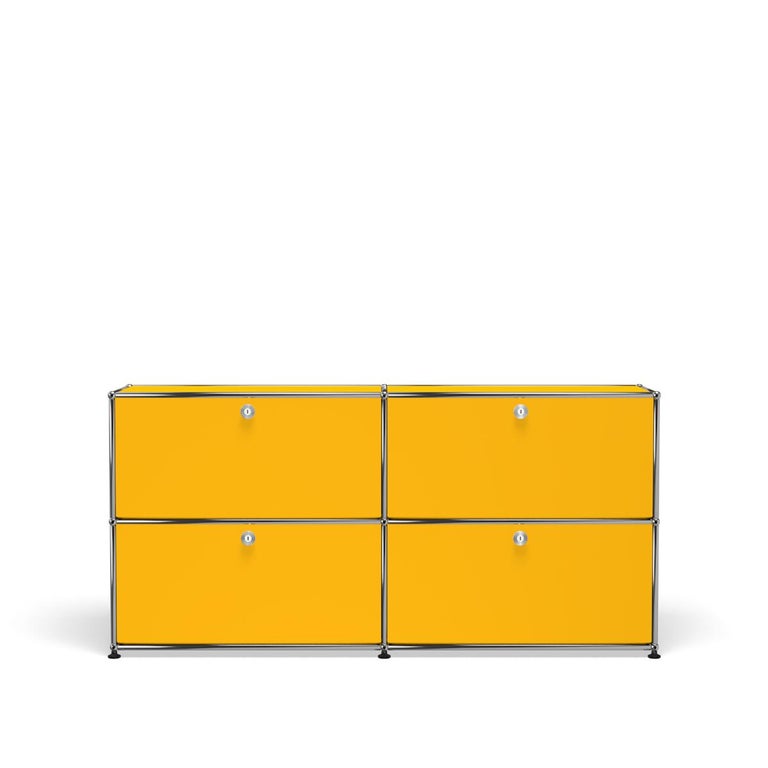 For Sale: Yellow (Golden Yellow) USM Haller Credenza E2 Storage System