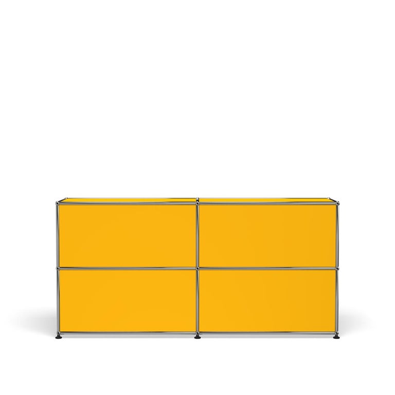For Sale: Yellow (Golden Yellow) USM Haller Credenza E2 Storage System 4