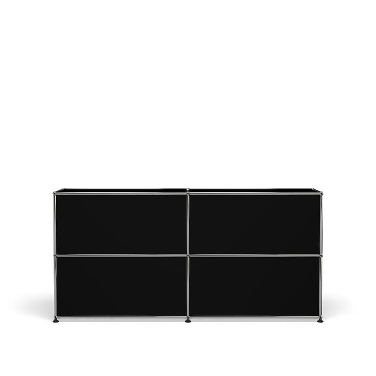 For Sale: Black (Graphite Black) USM Haller Credenza E2 Storage System 4
