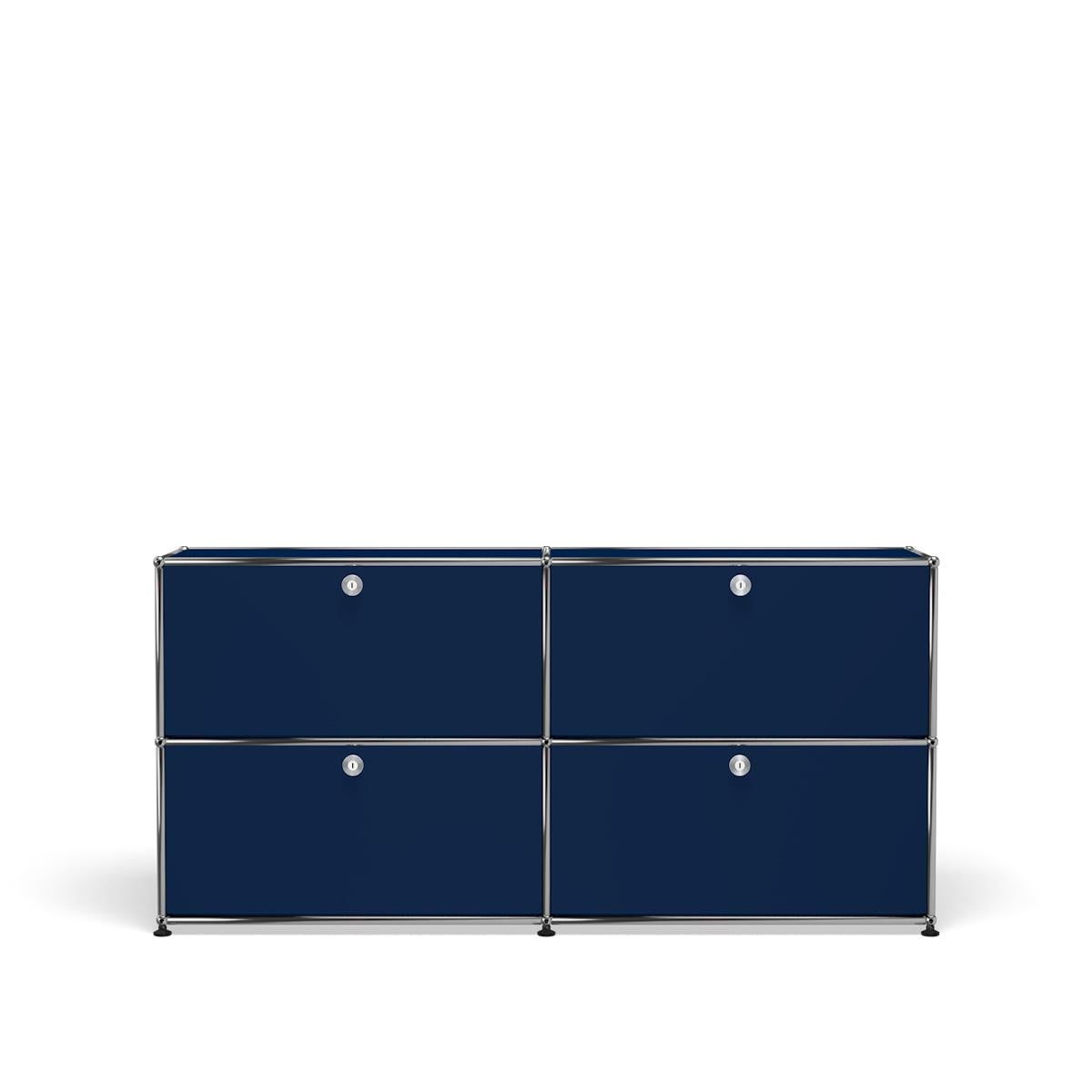 in vendita: Blue (Steel Blue) Sistema di archiviazione Usm Haller Credenza E2