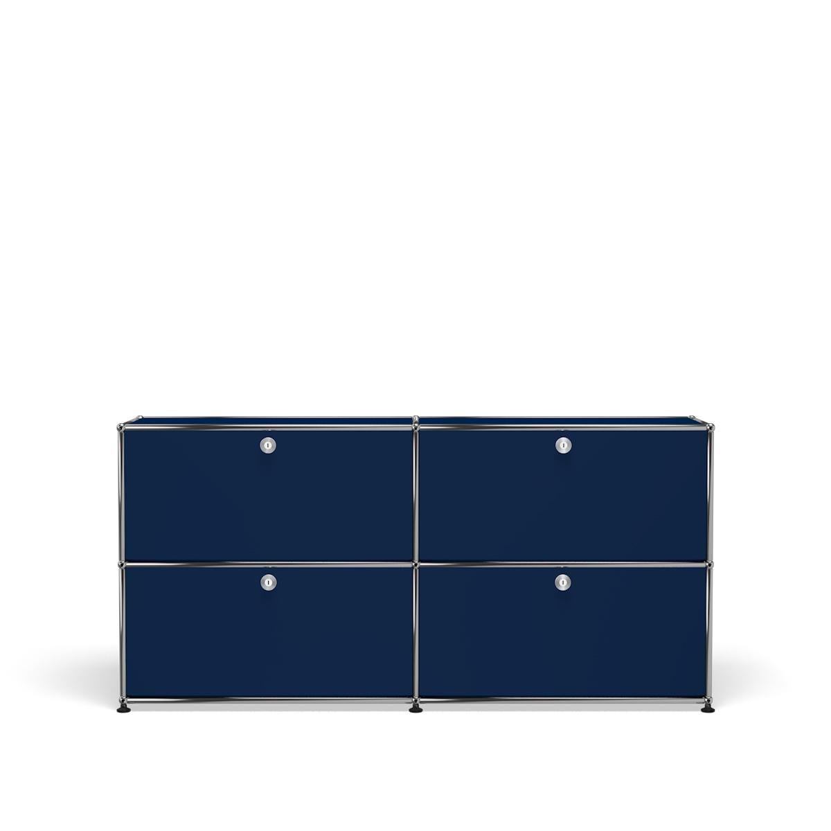 En vente : Blue (Steel Blue) Usm Haller Crédence E2 Système de rangement