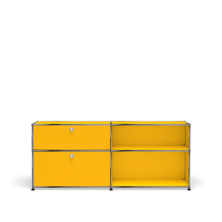 For Sale: Yellow (Golden Yellow) USM Haller Mid Credenza DF Storage System
