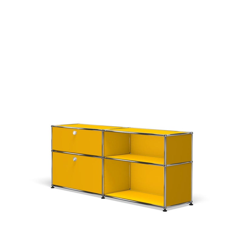 For Sale: Yellow (Golden Yellow) USM Haller Mid Credenza DF Storage System 2