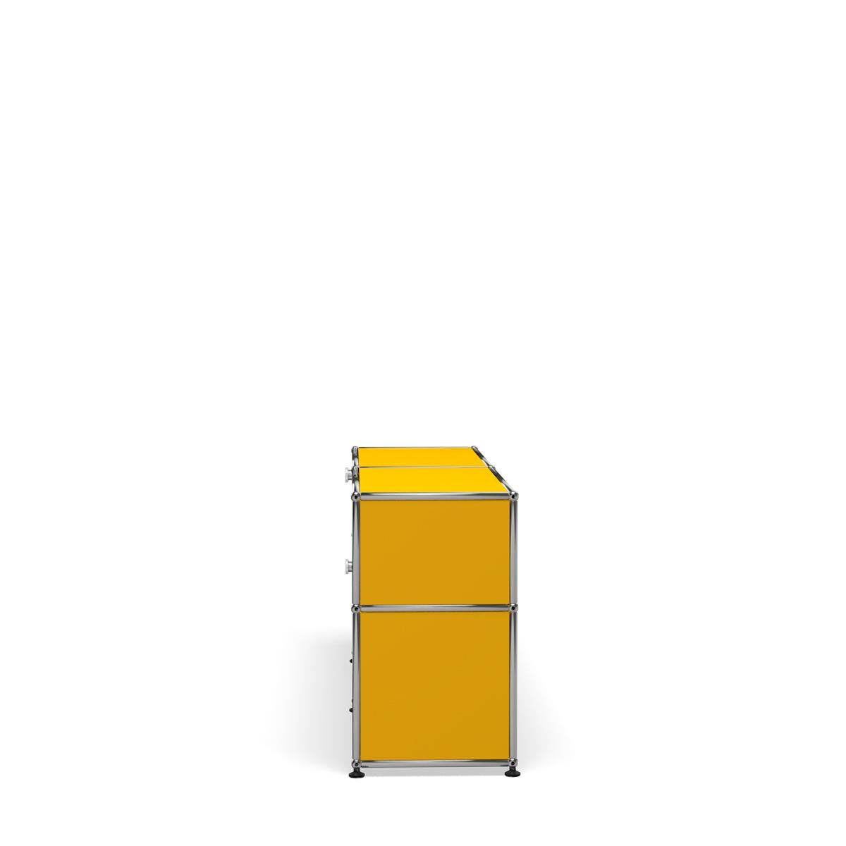 For Sale: Yellow (Golden Yellow) USM Haller Mid Credenza DF Storage System 3