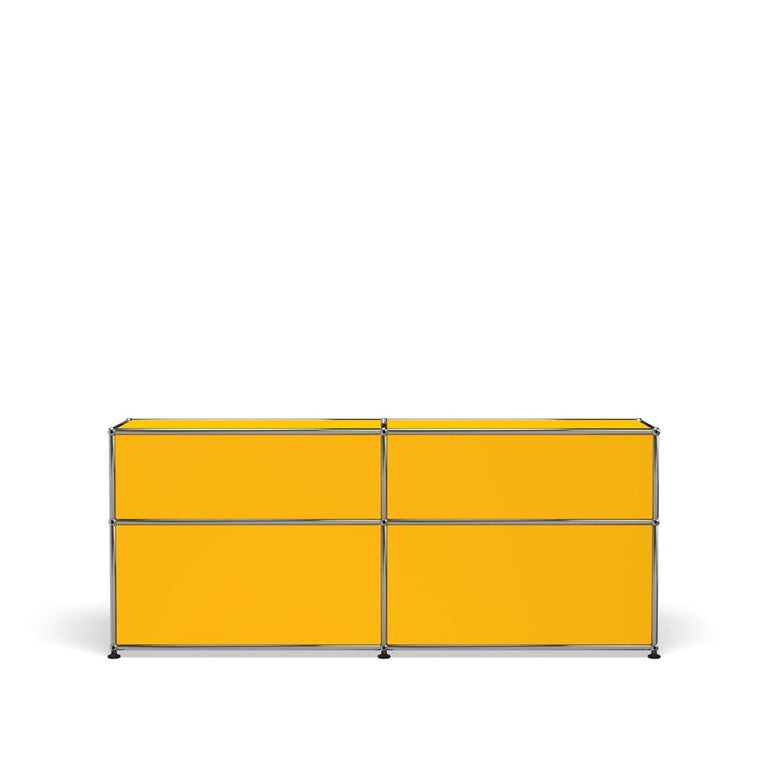 For Sale: Yellow (Golden Yellow) USM Haller Mid Credenza DF Storage System 4