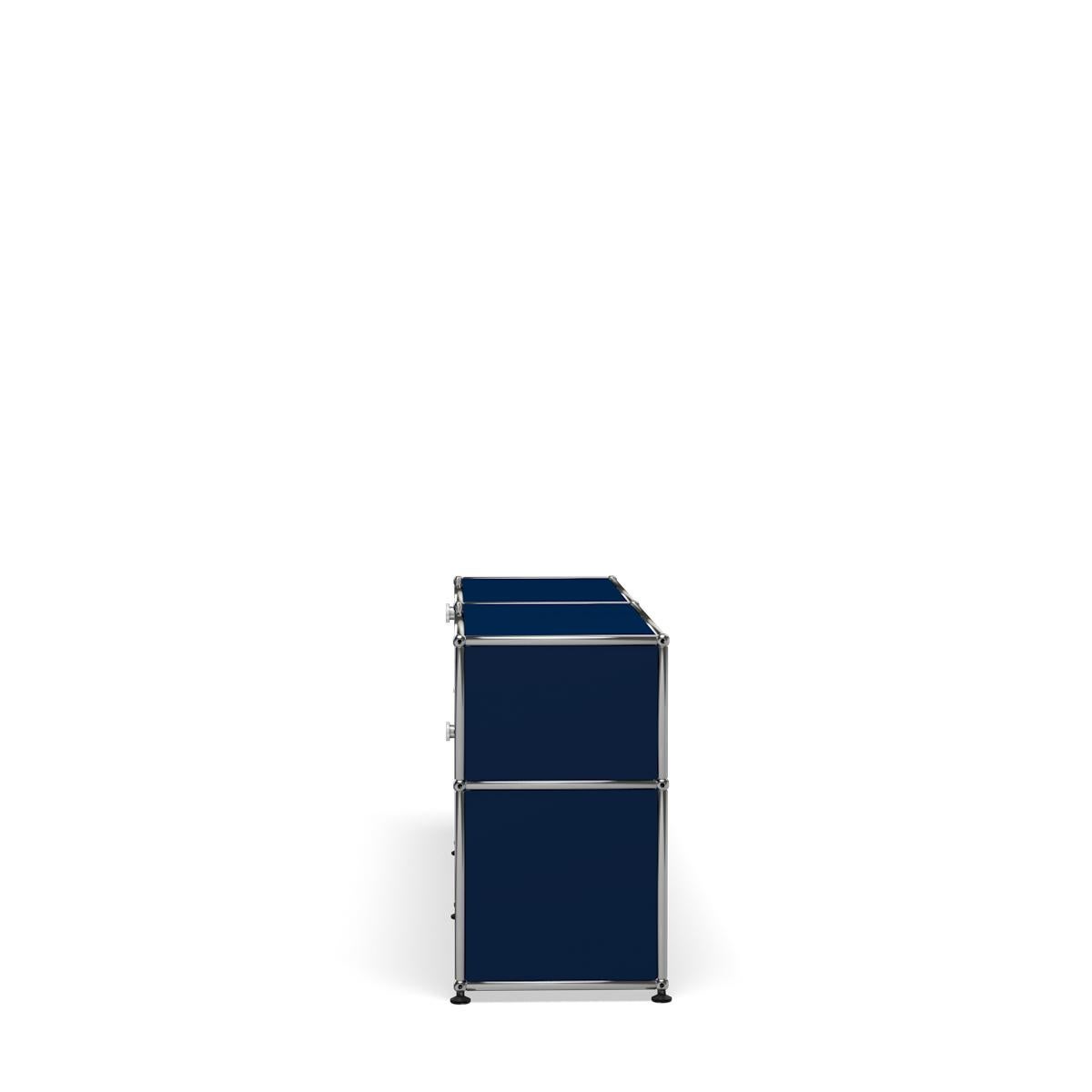 For Sale: Blue (Steel Blue) USM Haller Mid Credenza DF Storage System 3
