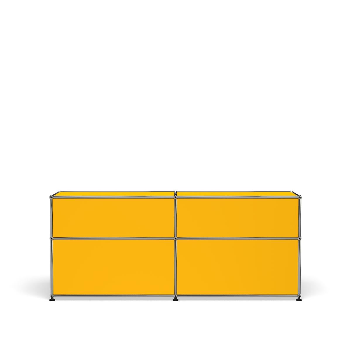 En vente : Yellow (Golden Yellow) USM Haller Crédence moyenne D Système de rangement 4