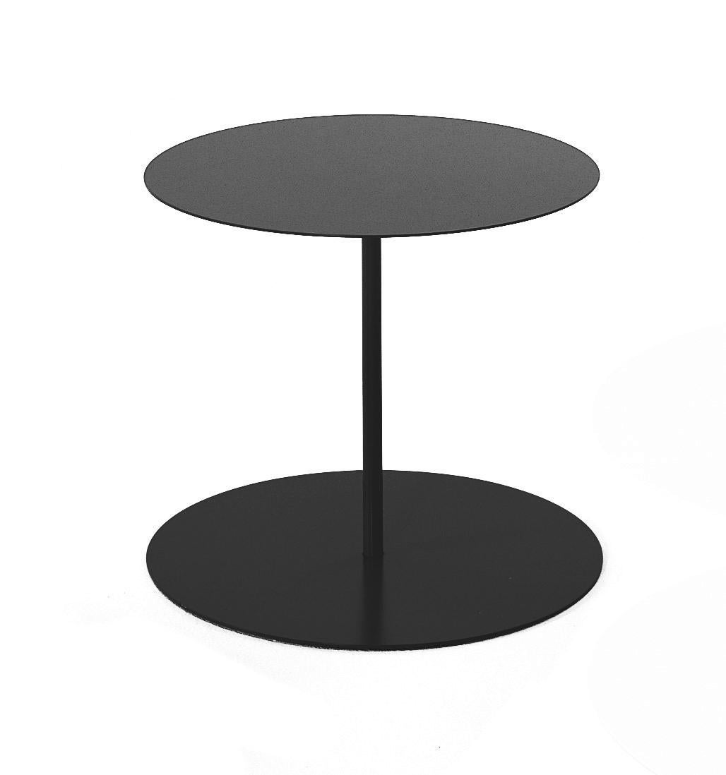 For Sale: Black (48_Anthracite) Giulio Cappellini Gong Table in Laser-Cut Sheet Metal and Matte Top