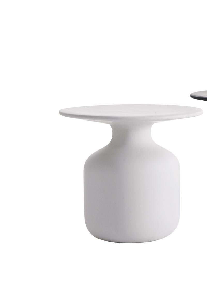 For Sale: White (white_CBI) Edward Barber and Jay Osgerby Mini Bottle Table in Ceramic for Cappellini