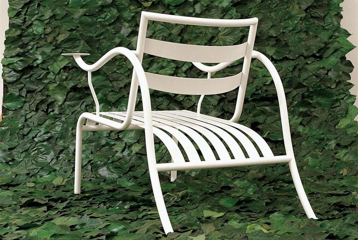 For Sale: White (427_gypsum white) Jasper Morrison Thinking Man's Chair in Varnished Metal for Cappellini 2