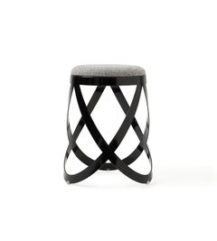 Nendo Low Ribbon Stools in Sheet Metal with Matte Lacquer Finish for Cappellini