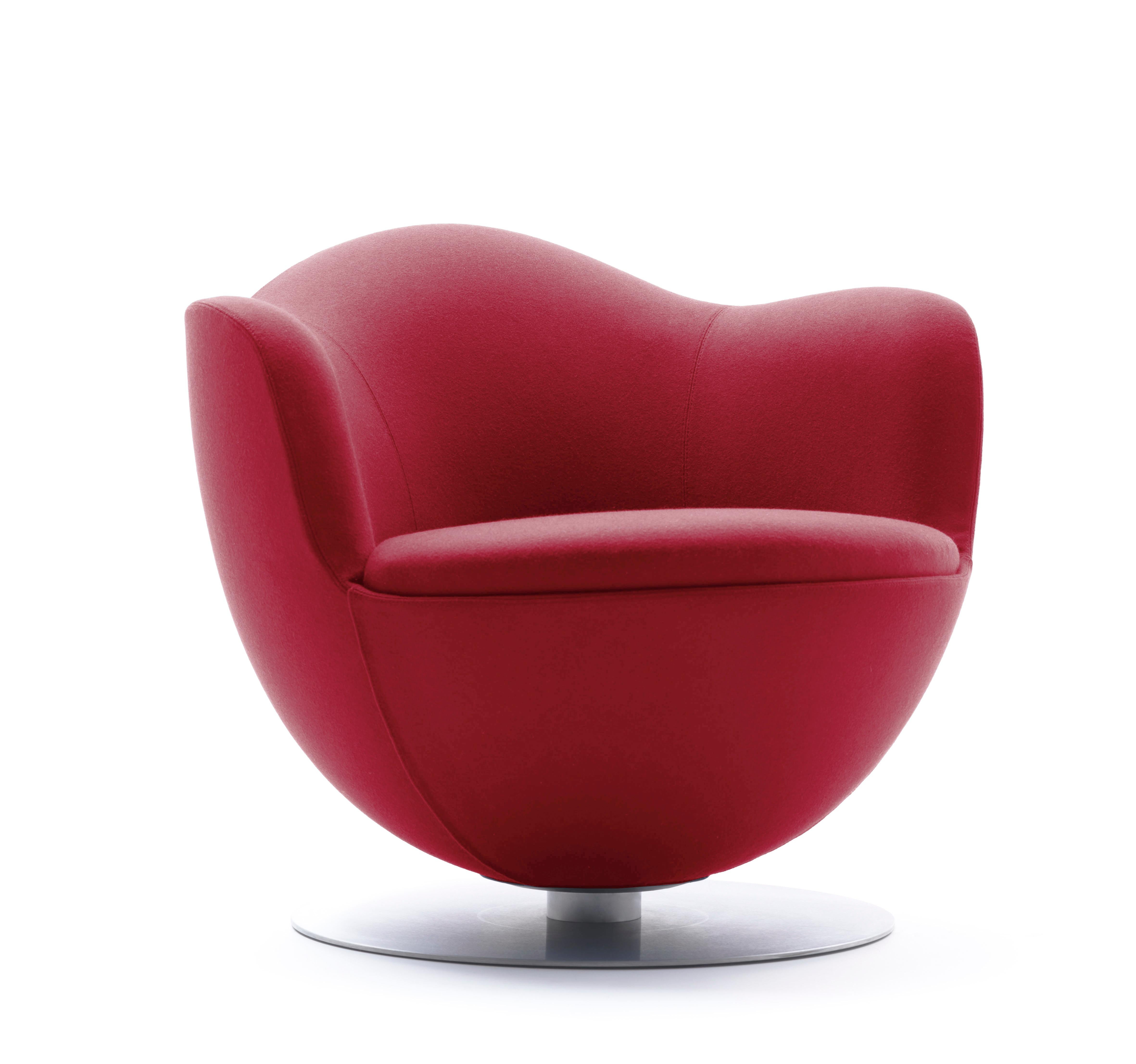 For Sale: Red (Hero - 809) Marcel Wanders Dalia Armchair with Fabric or Leather Upholstery for Cappellini
