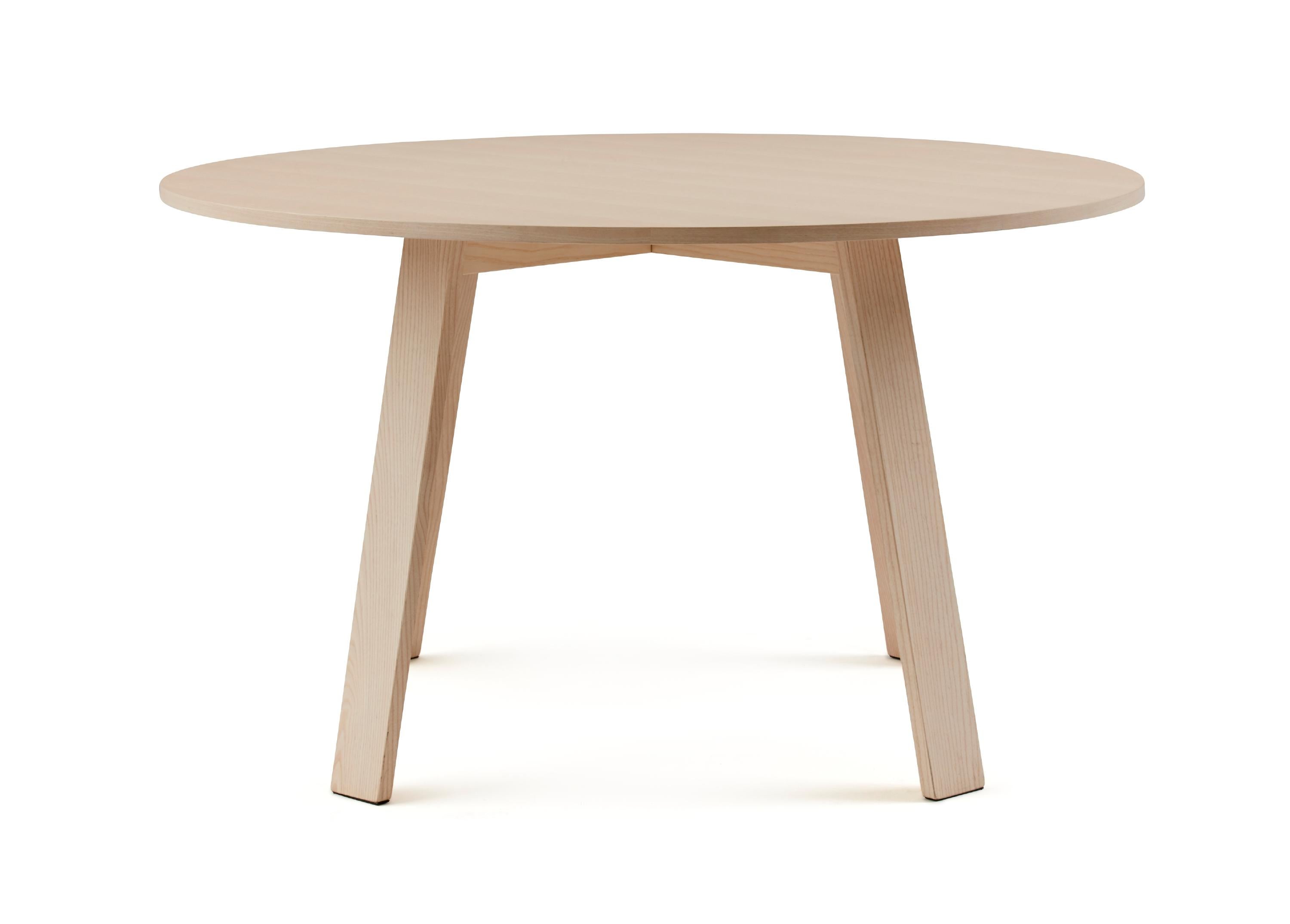 For Sale: Beige (113_Bleached Ash) Jasper Morrison Round Bac Table in Solid Ashwood for Cappellini