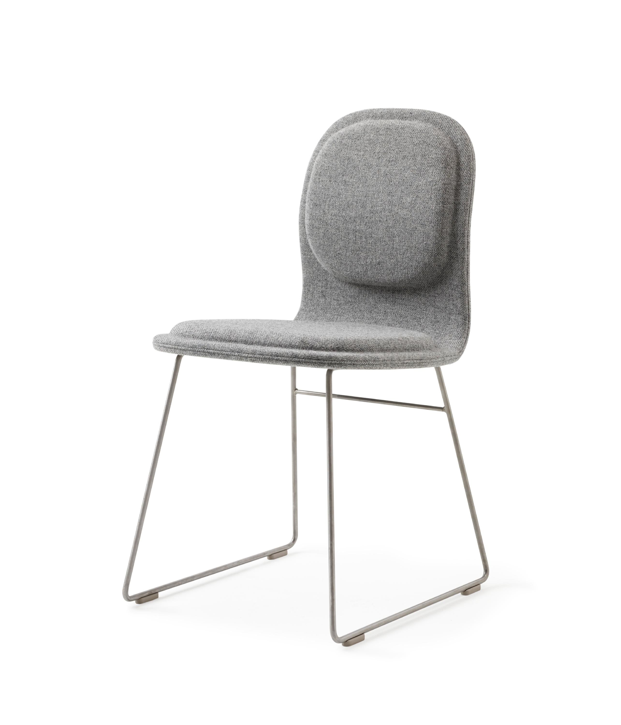 For Sale: Silver (Hallingdal 2 555) Jasper Morrison Hi Pad Chair in Beech Plywood & Fabric or Leather for Cappellini 2