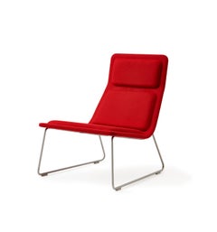Jasper Morrison Low Pad Armchair in Beech with Fabric or Leather for Cappellini