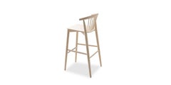 Brogliato Traverso Newood Stool in Solid Ashwood Structure for Cappellini