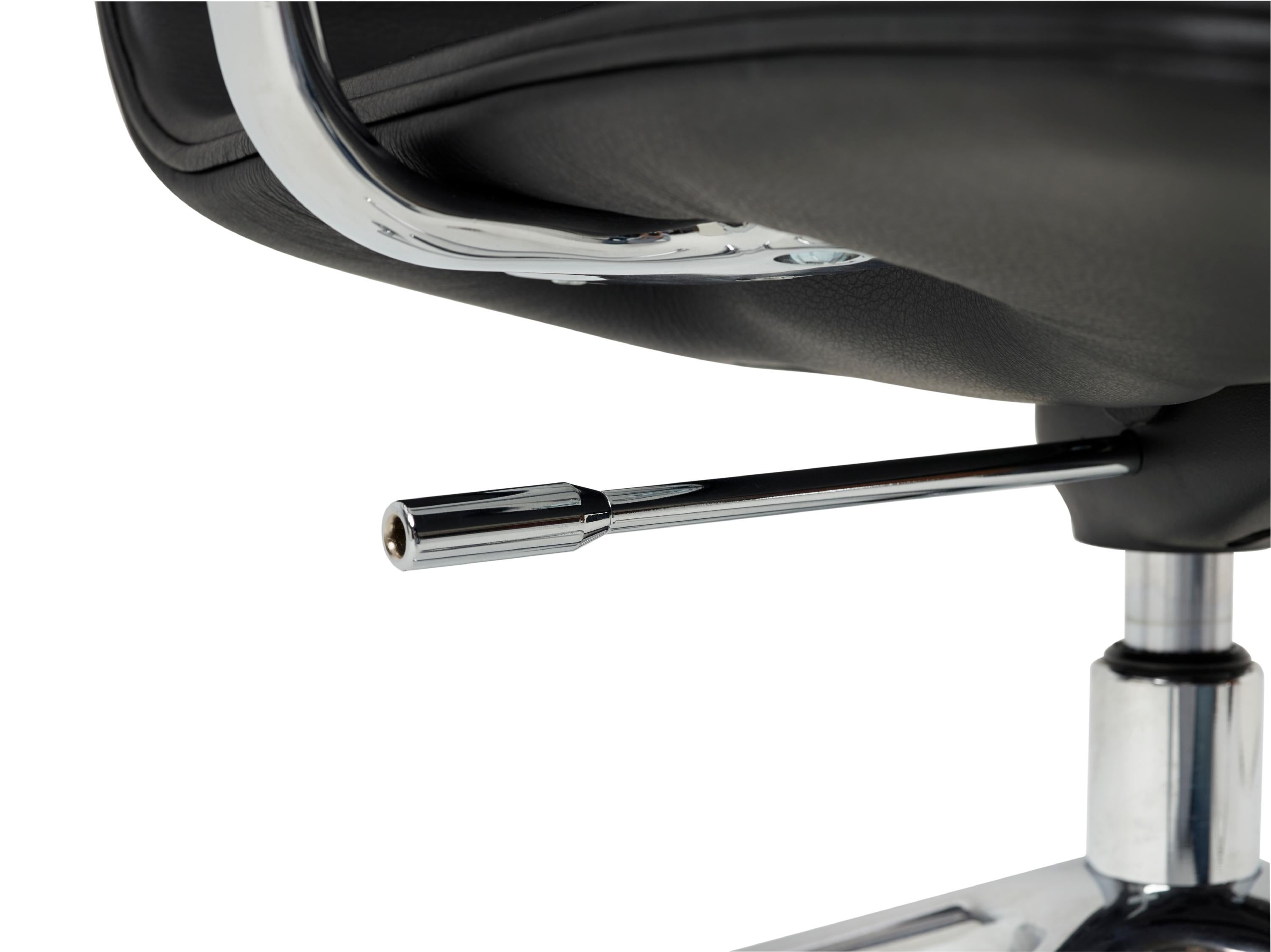 For Sale: Black (Leather 908) Jasper Morrison Lotus High Chair in Polished Chrome for Cappellini 4