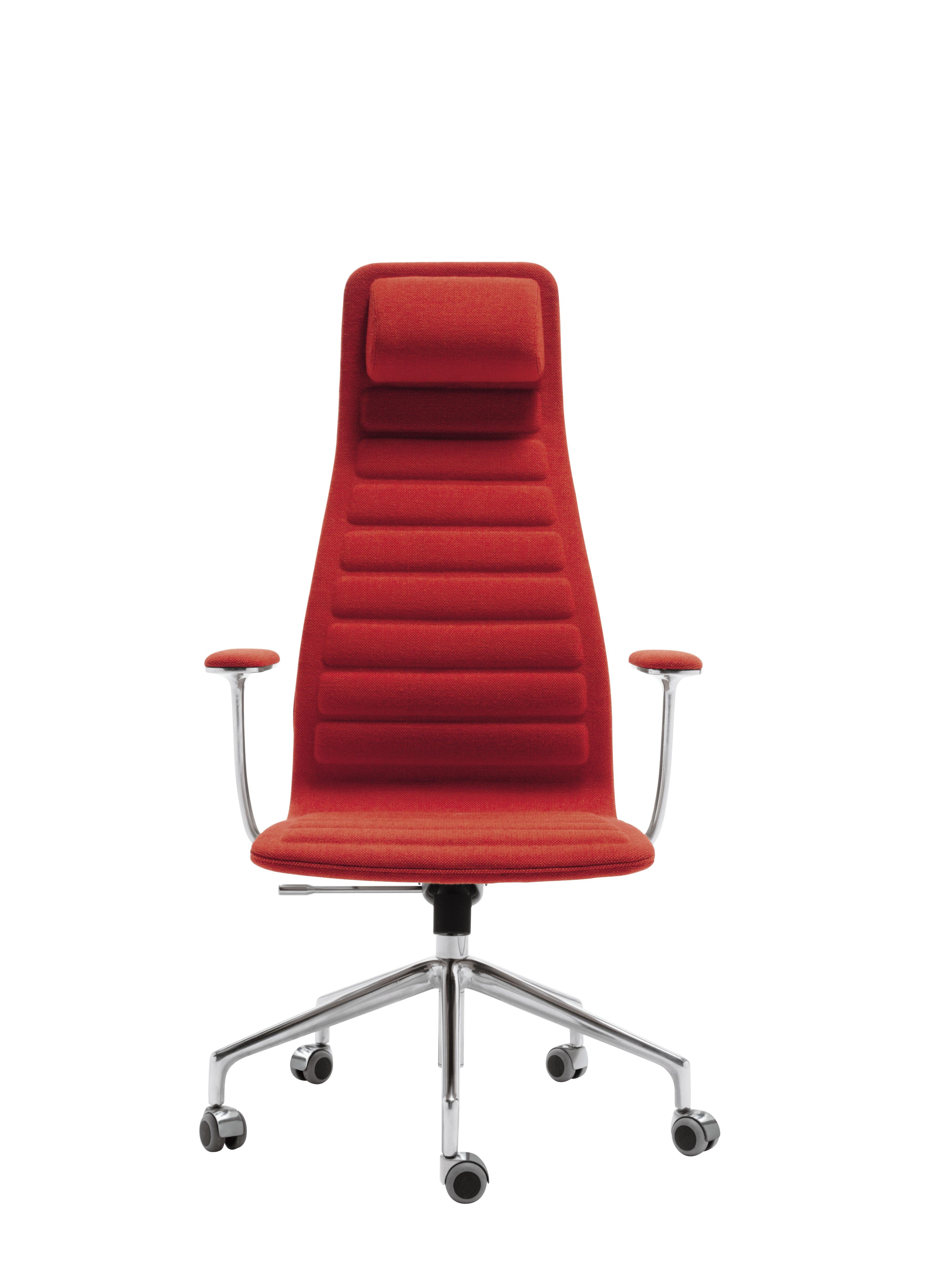 For Sale: Orange (Hallingdal 2 561) Jasper Morrison Lotus High Chair in Polished Chrome for Cappellini