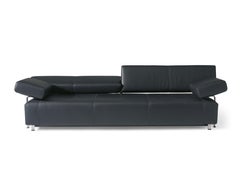 Velas Adjustable Flat Modular Leather Sofa by FSM