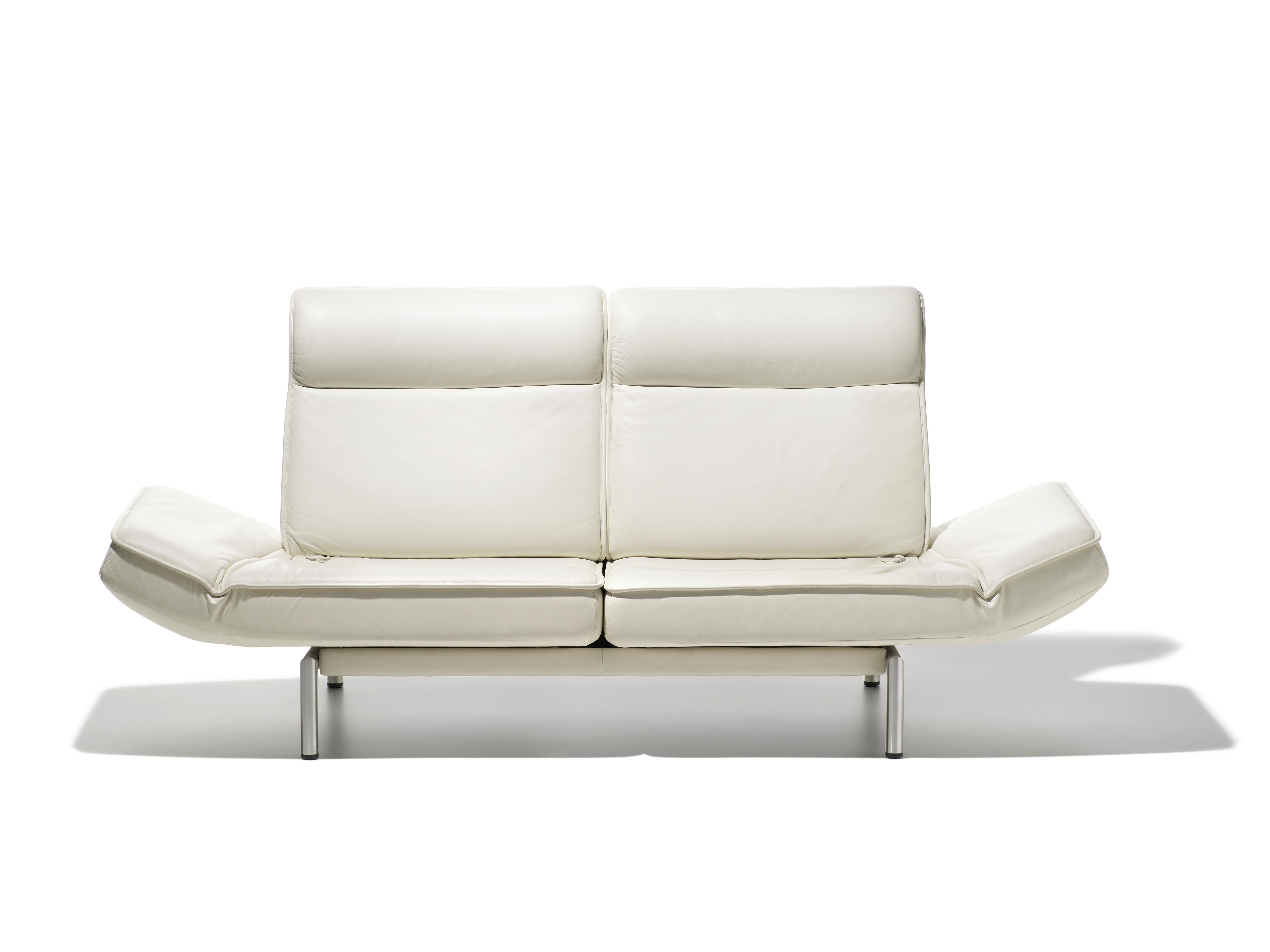 En vente : White (Snow) Canapé ou fauteuil moderne réglable en cuir DS-450 de De Sede 2