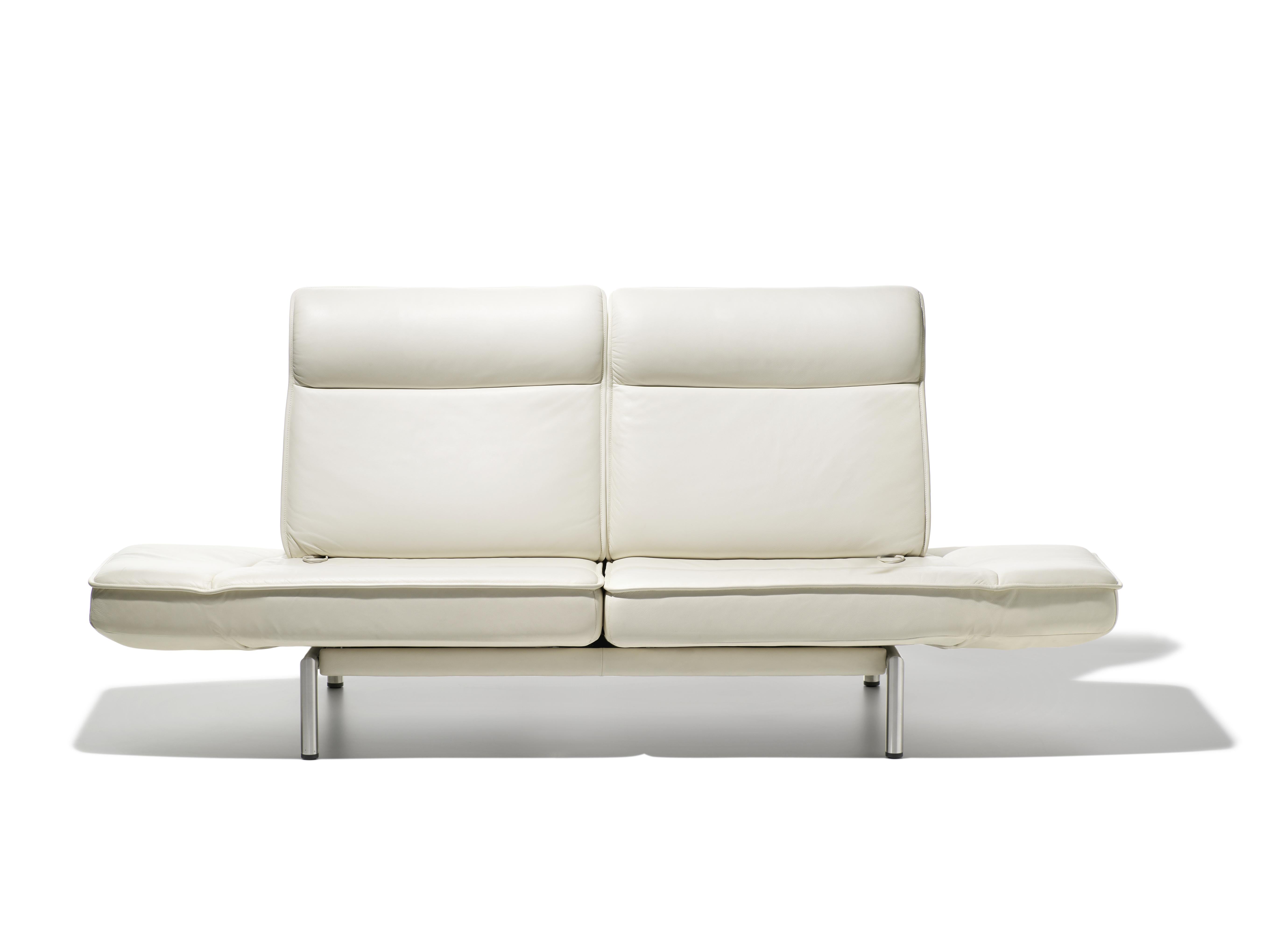 En vente : White (Snow) Canapé ou fauteuil moderne réglable en cuir DS-450 de De Sede 3