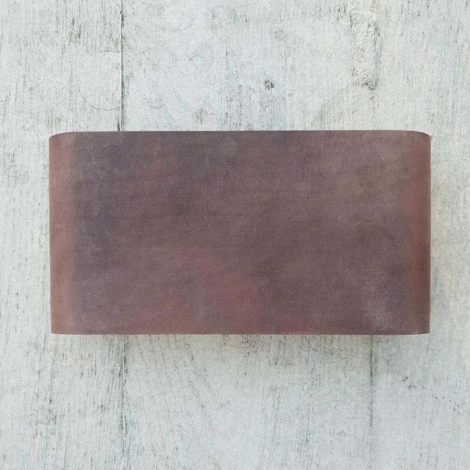 For Sale: Brown (Brown Leather) Jacco Maris Solo 26 Wall Light 2