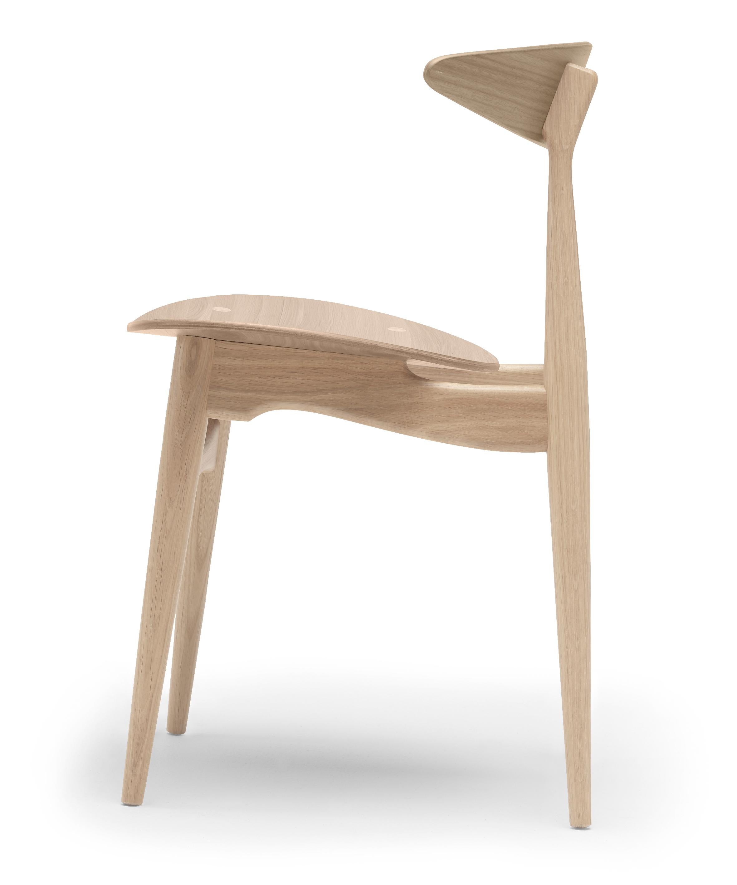 Beige (Oak White Oil) CH33T Dining Chair in Wood by Hans J. Wegner 2