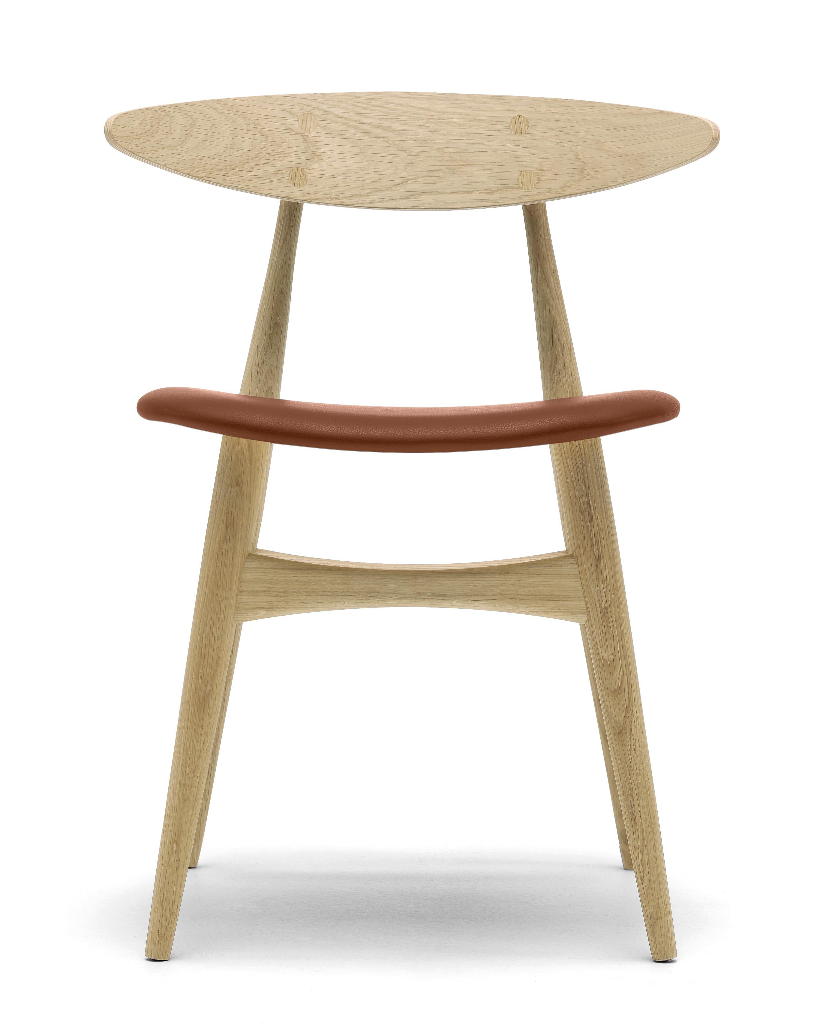 Brown (Thor 307) CH33P Dining Chair in Oiled Oak by Hans J. Wegner