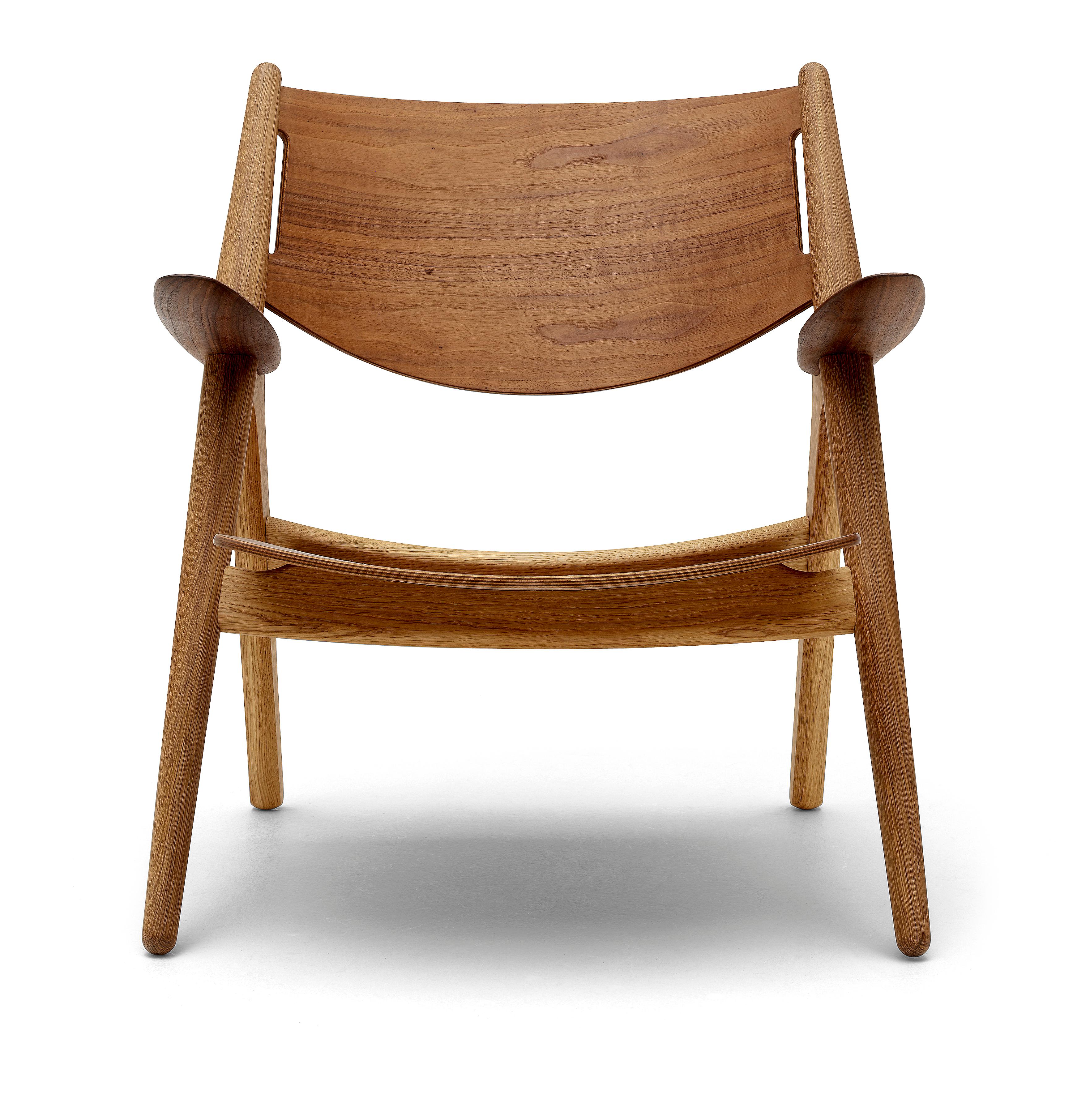 CH28T Lounge Chair in Wood Finish by Hans J. Wegner 1