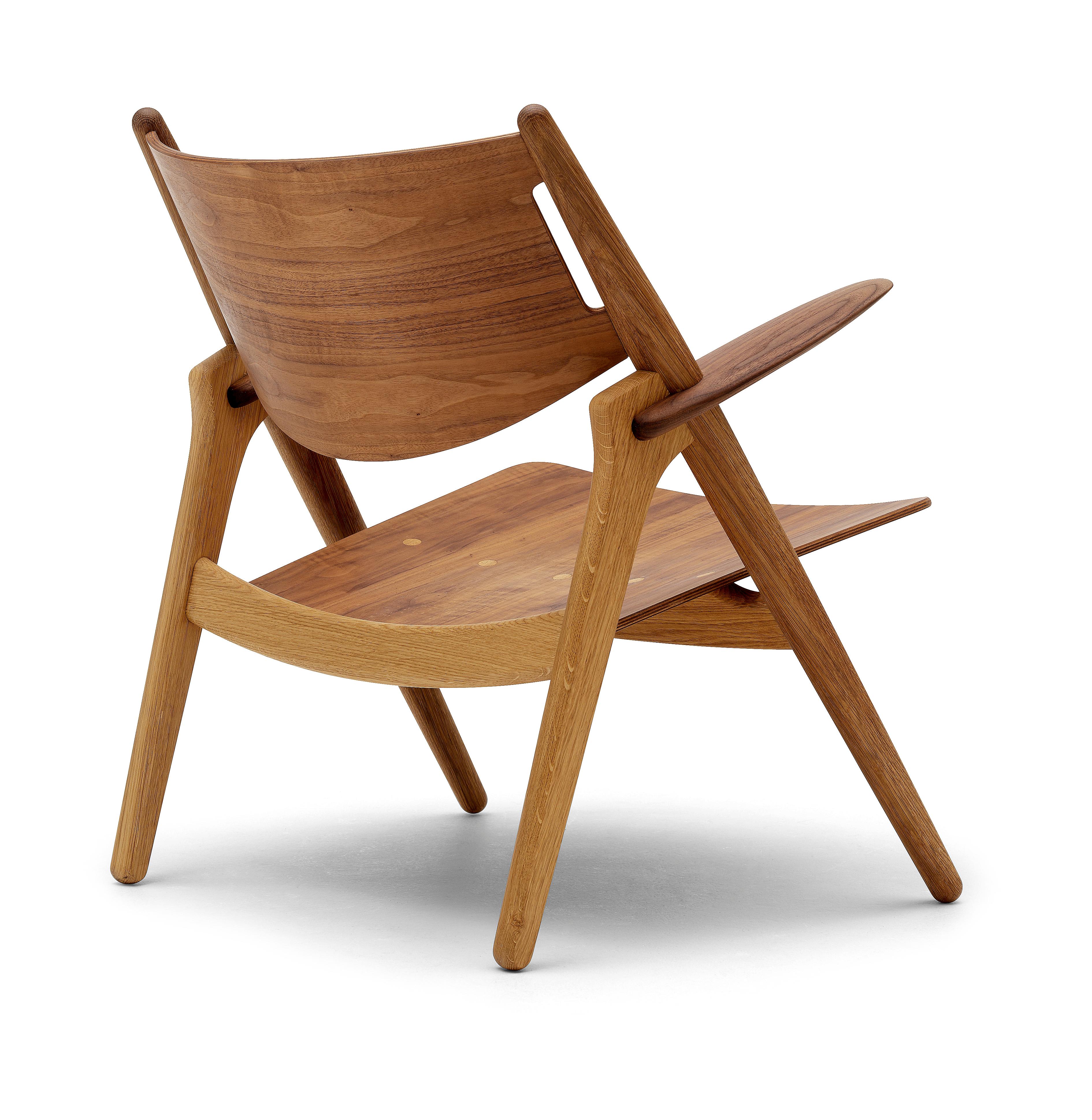 CH28T Lounge Chair in Wood Finish by Hans J. Wegner 2