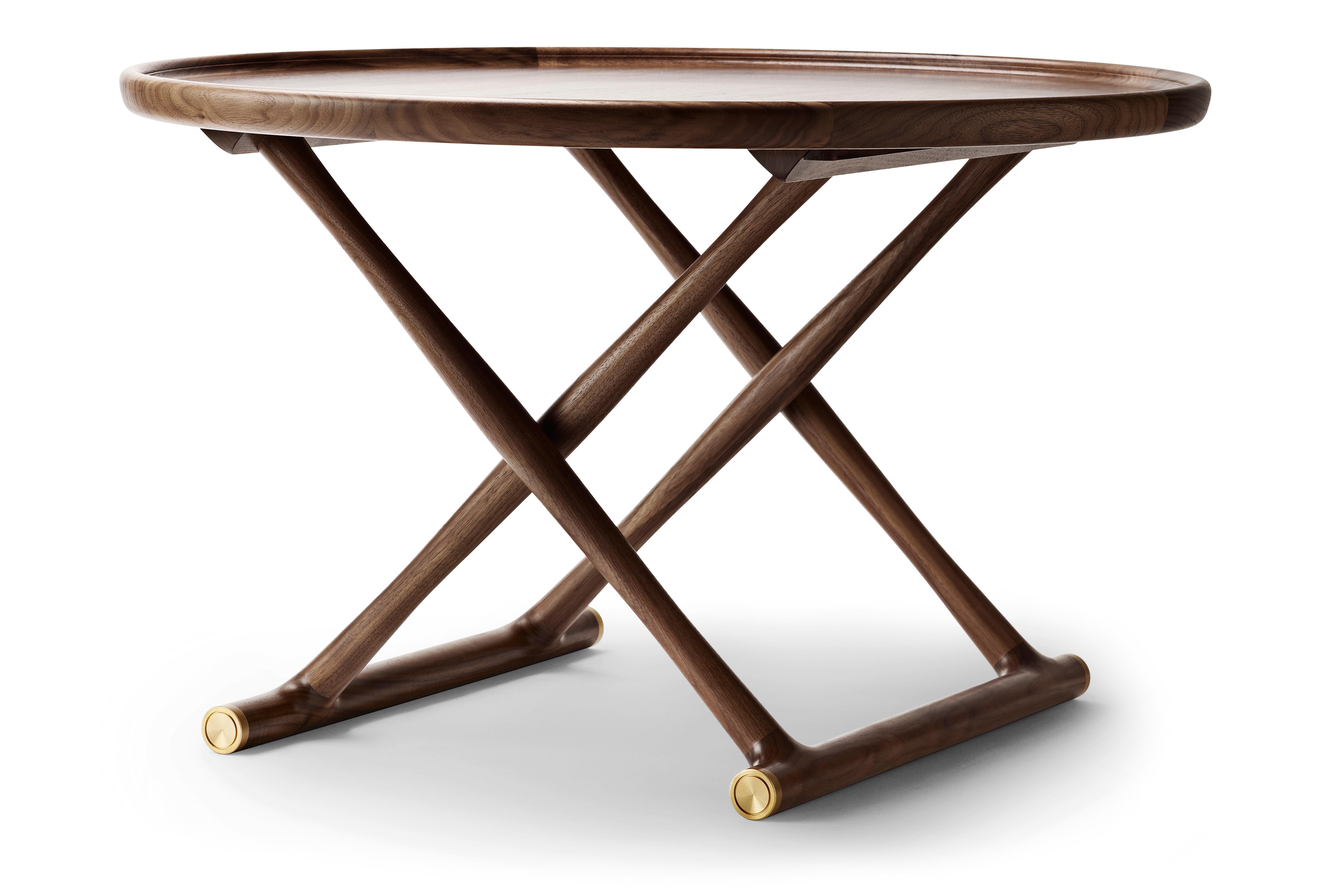 Brown (Walnut Oil) ML10097 Small Egyptian Table in Wood by Mogens Lassen