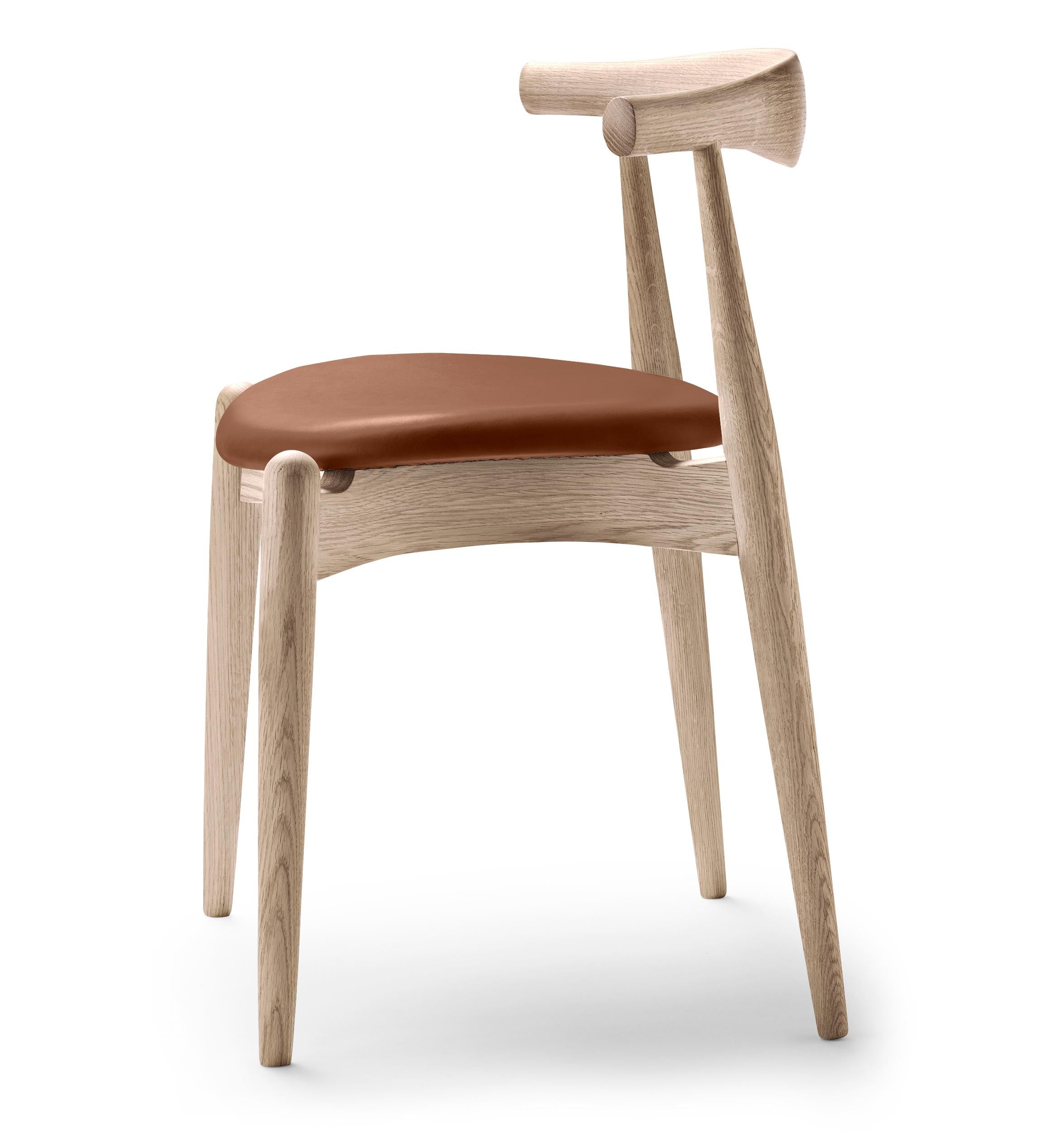 CH20 Elbow Chair aus Eichenholz Seife von Hans J. Wegner,Brown (Thor 307) 3
