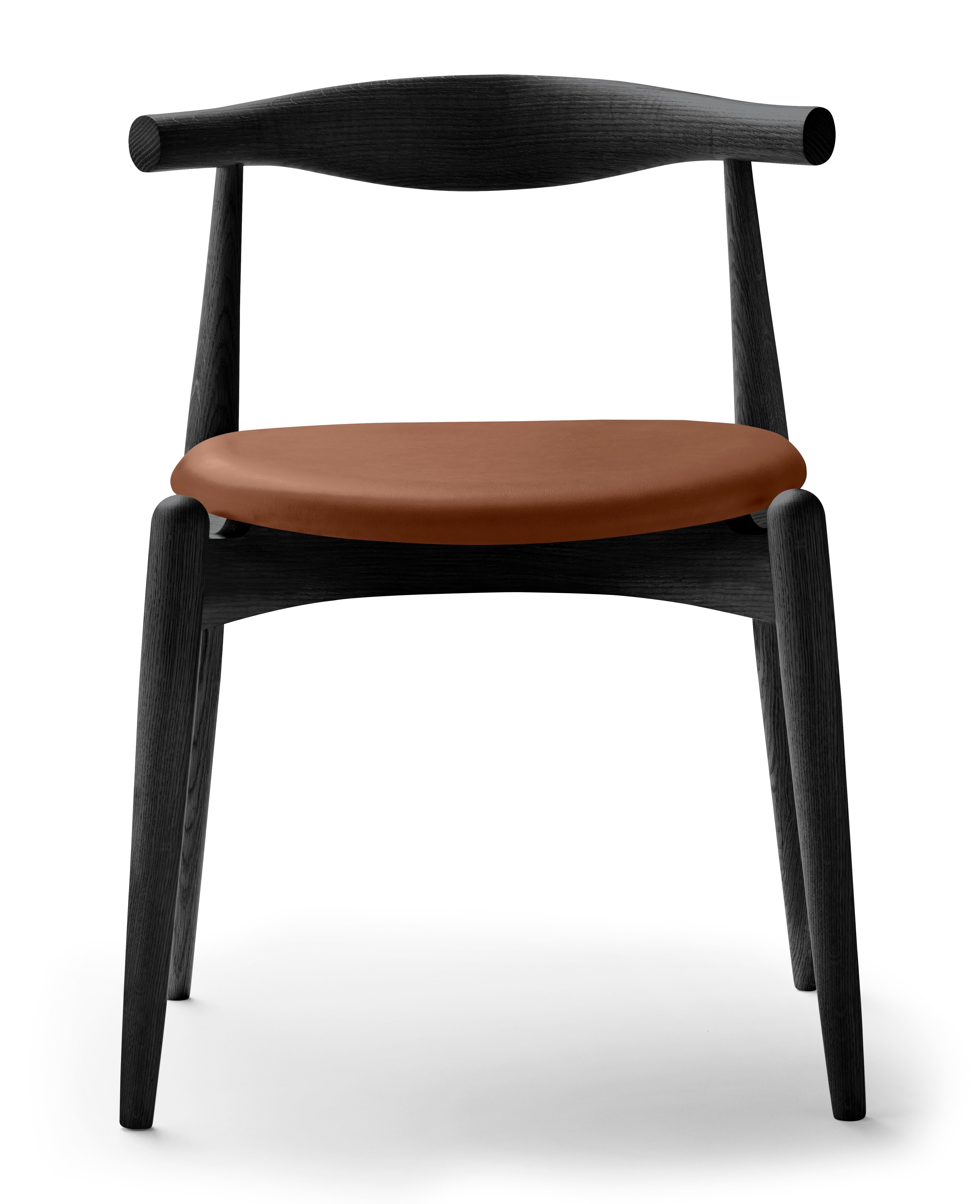 Brown (Thor 307) CH20 Elbow Chair in Oak Painted Black by Hans J. Wegner