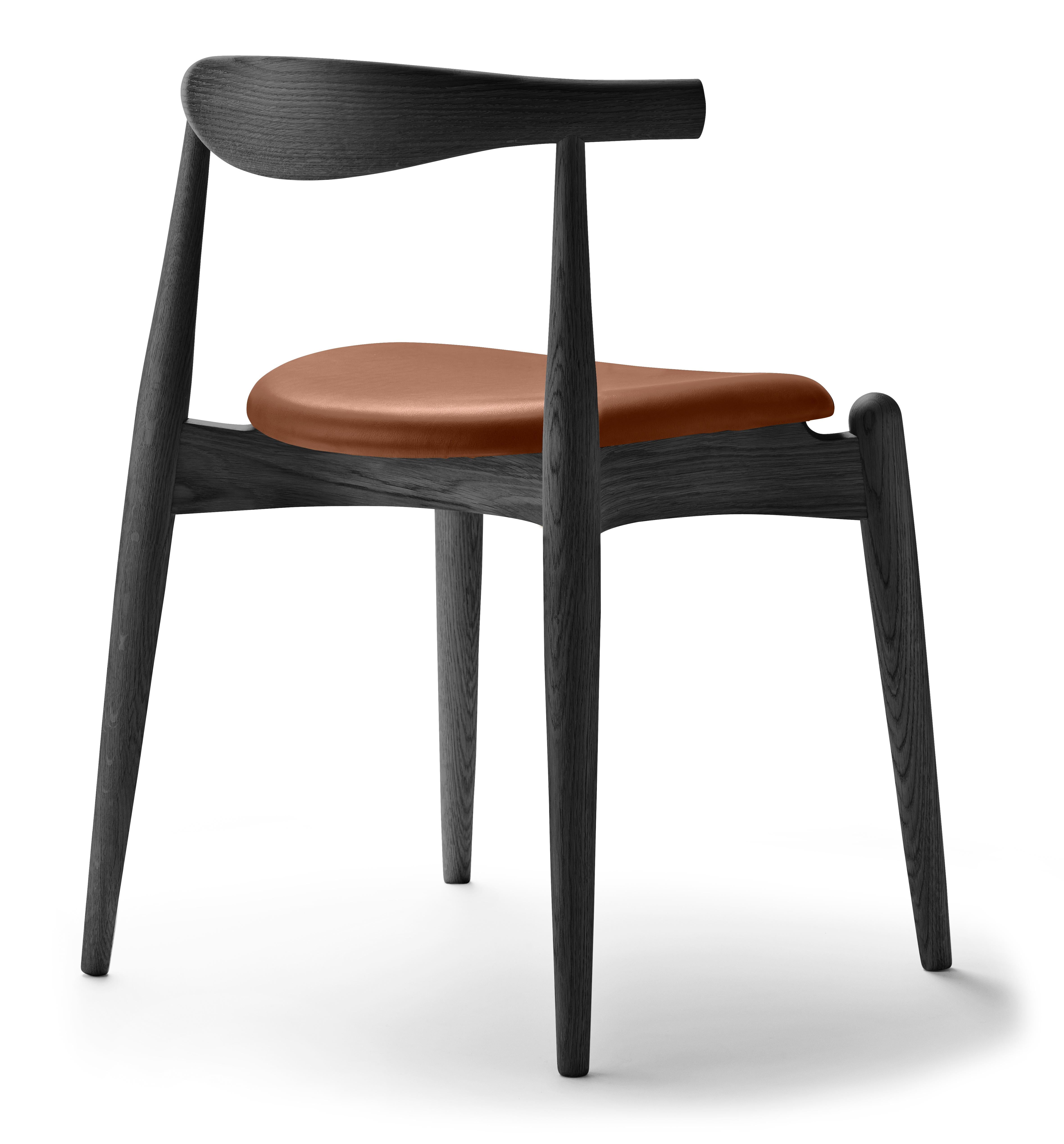 Brown (Thor 307) CH20 Elbow Chair in Oak Painted Black by Hans J. Wegner 3