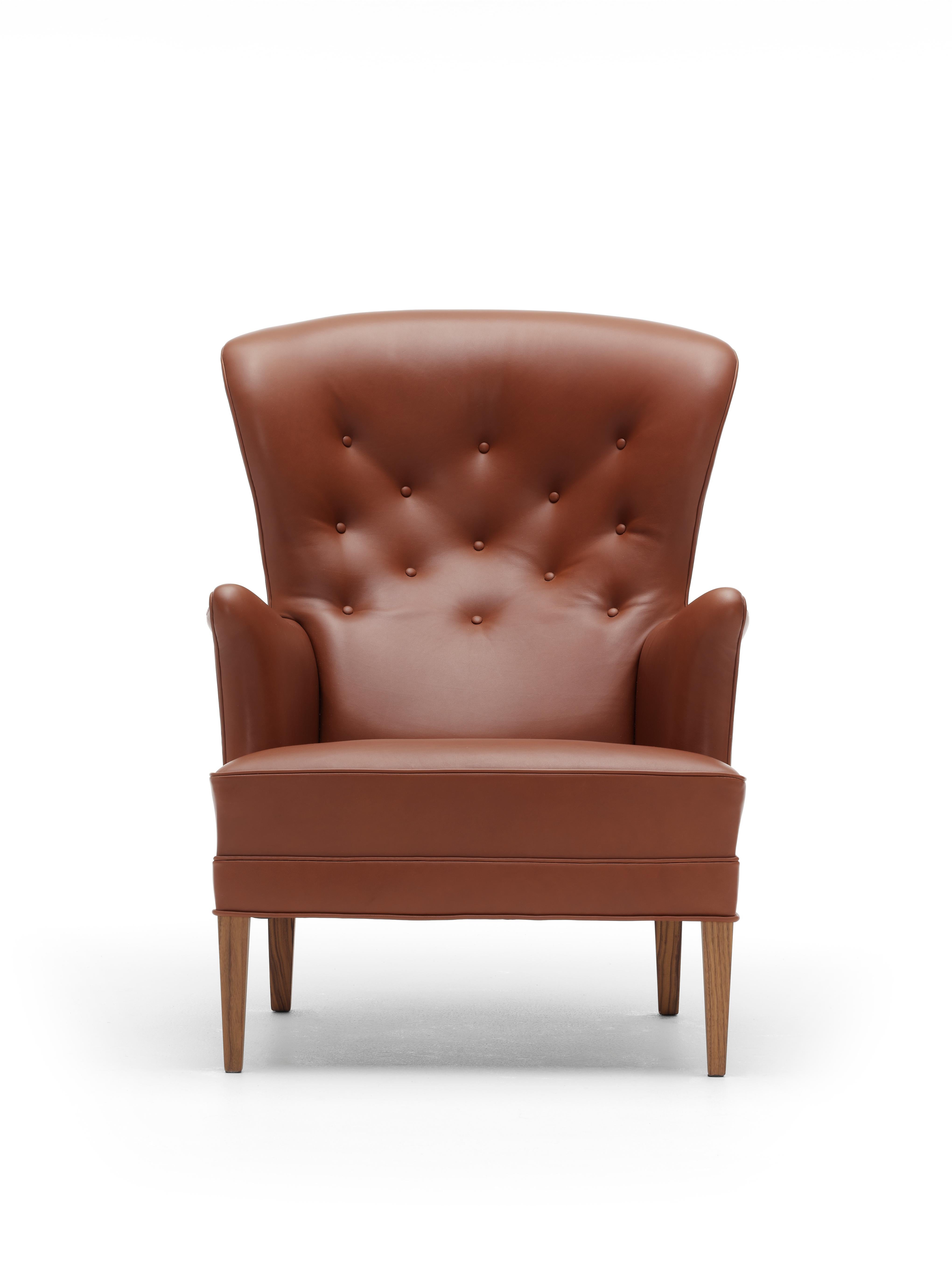 Red (Sif 93) FH419 Heritage Chair in Walnut Oil by Frits Henningsen 2