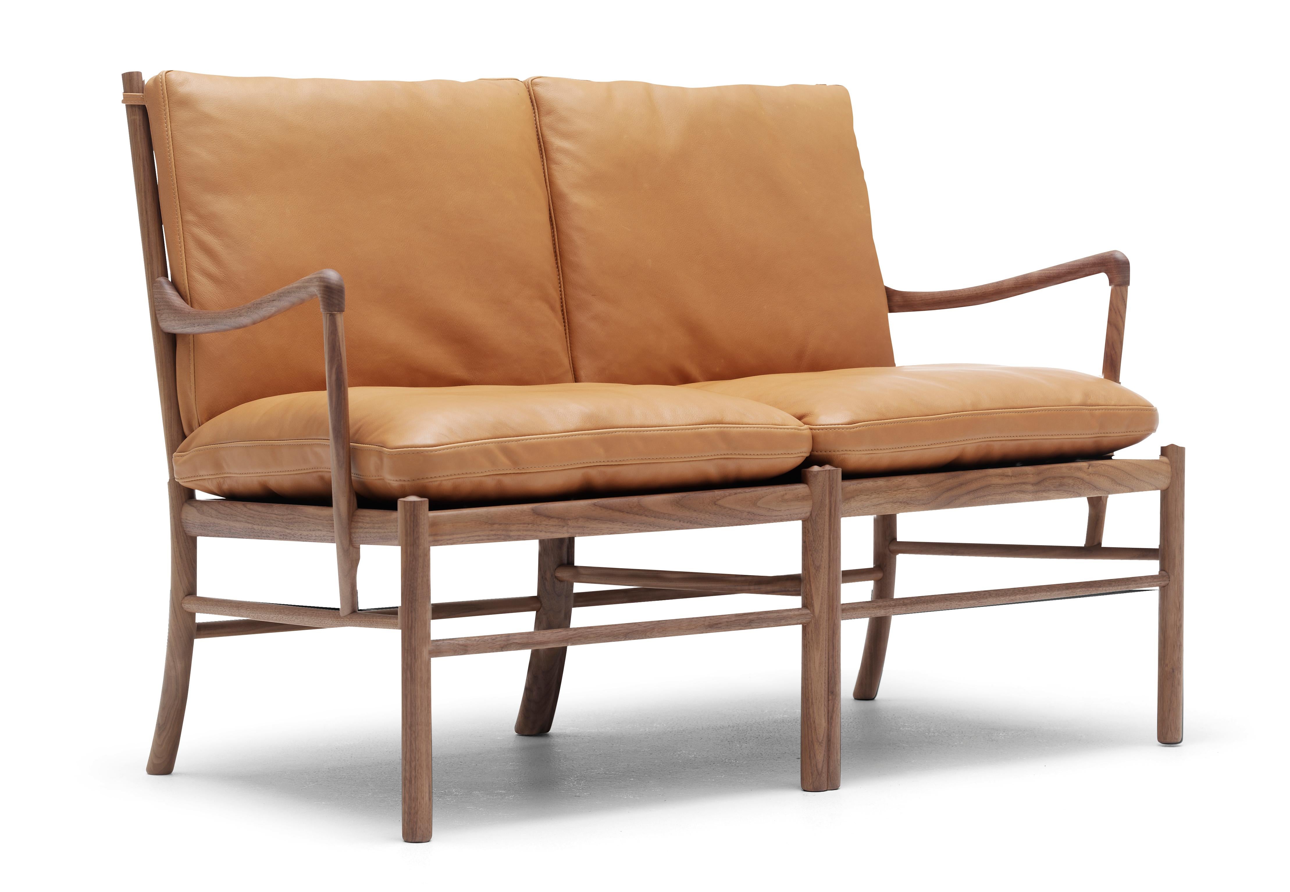 Brown (Sif 95) OW149-2 Colonial Sofa in Walnut Oil by Ole Wanscher 2