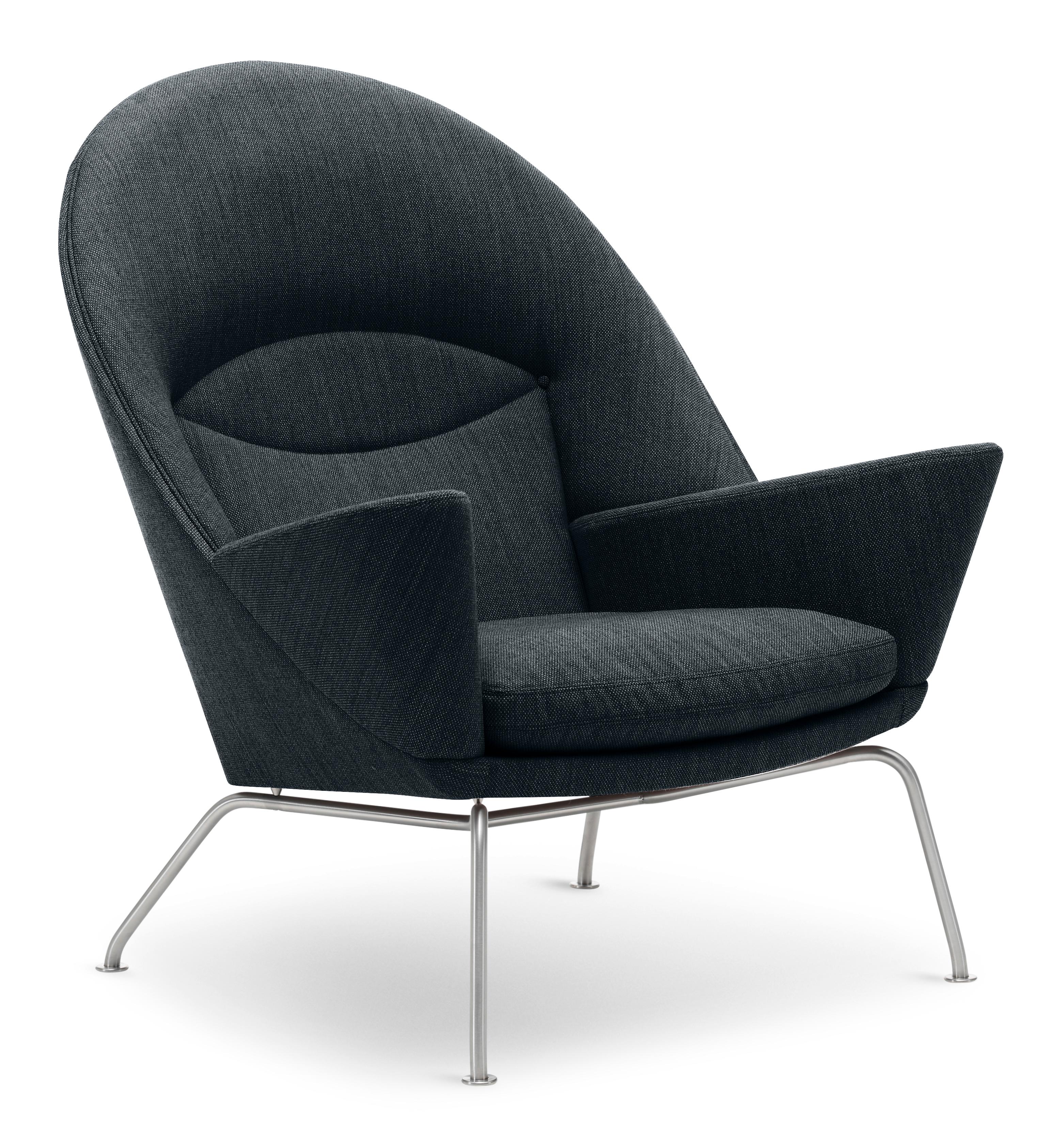 Black (Kvadrat Hallingdal65 180) CH468 Oculus Chair by Hans J. Wegner 2