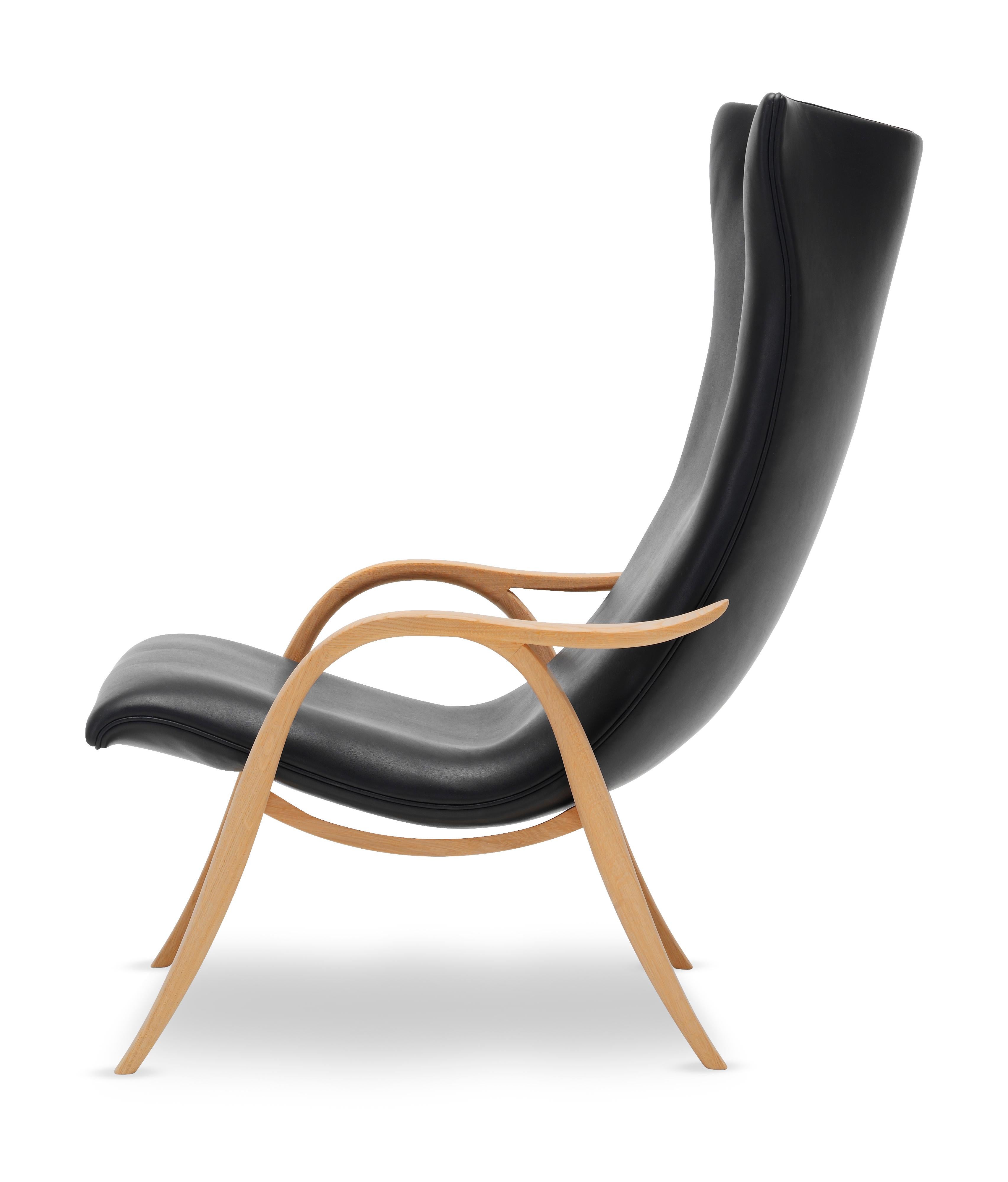 Black (Sif 98) FH429 Signature Chair in Oiled Oak by Frits Henningsen 2