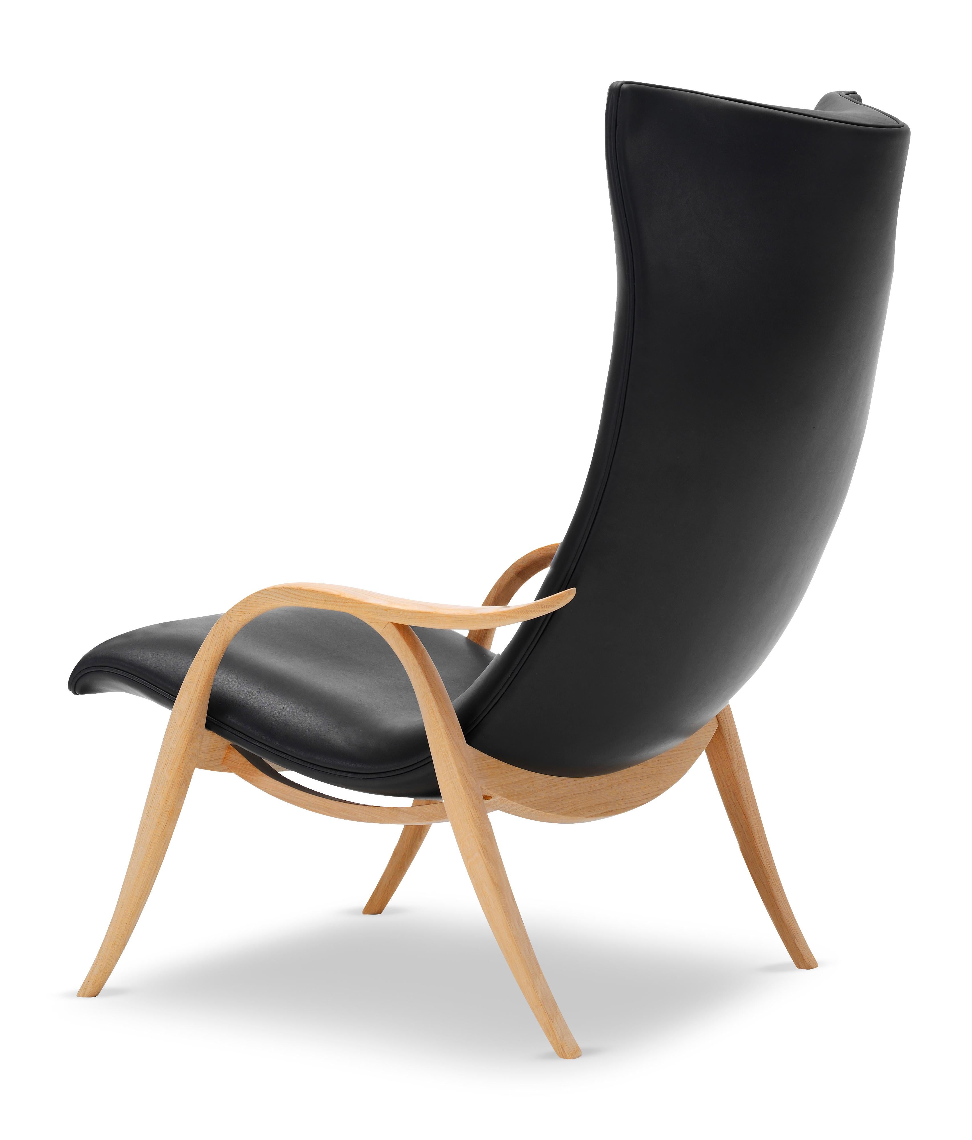 Black (Sif 98) FH429 Signature Chair in Oiled Oak by Frits Henningsen 3