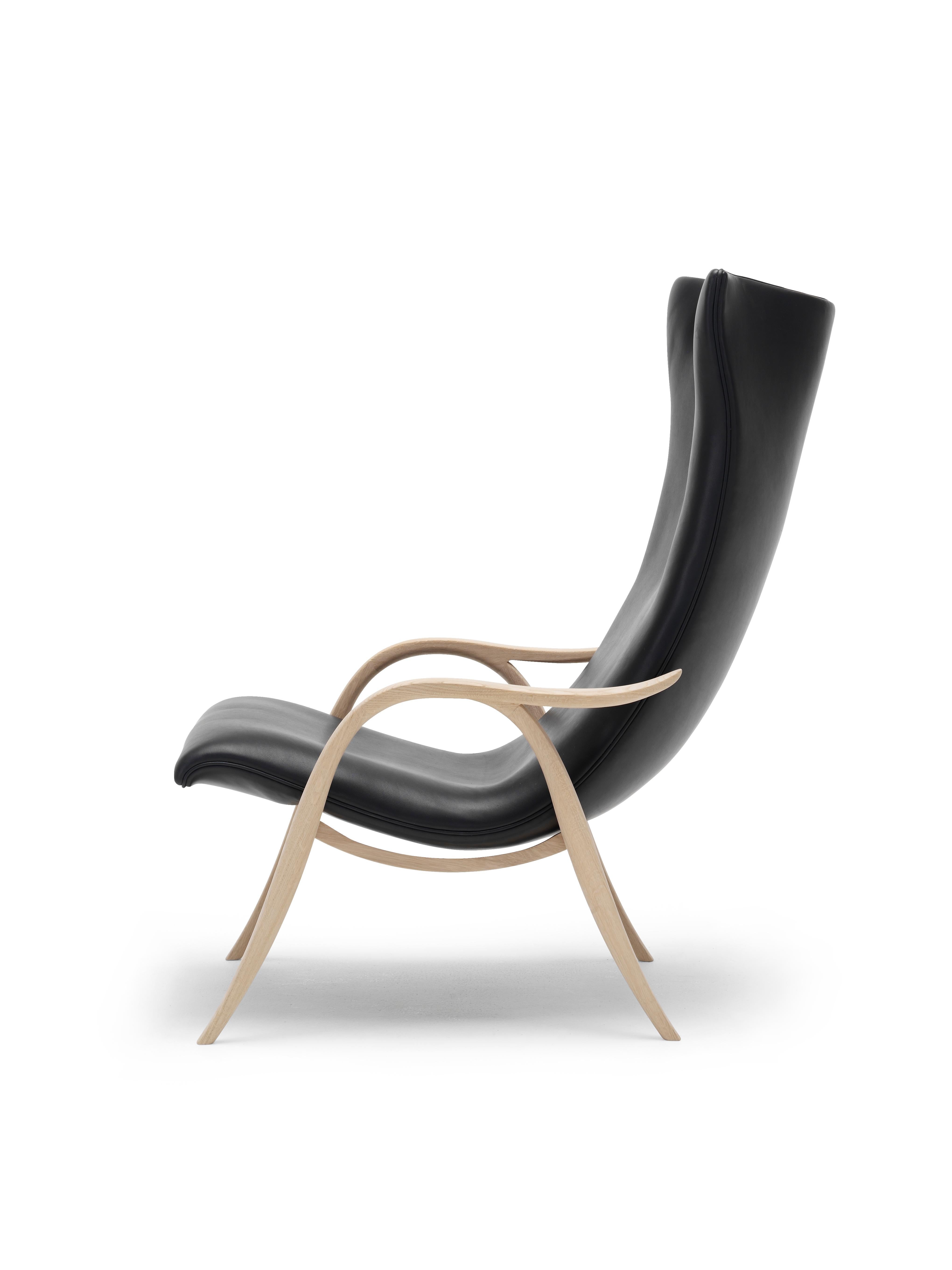 Black (Sif 98) FH429 Signature Chair in Oiled Oak by Frits Henningsen 7