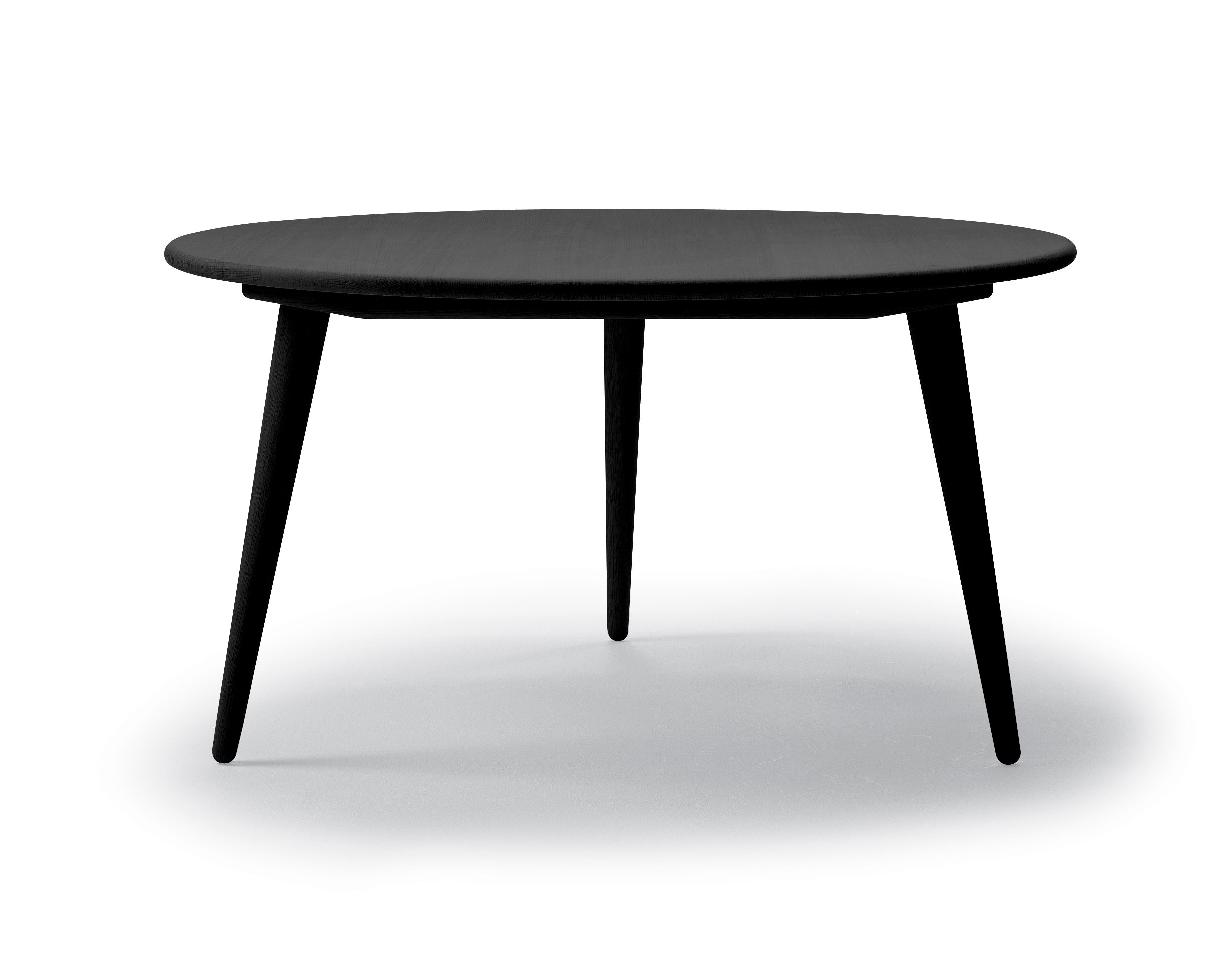 Black (Oak Painted blacks9000-N) CH008 Small Coffee Table in Wood by Hans J. Wegner