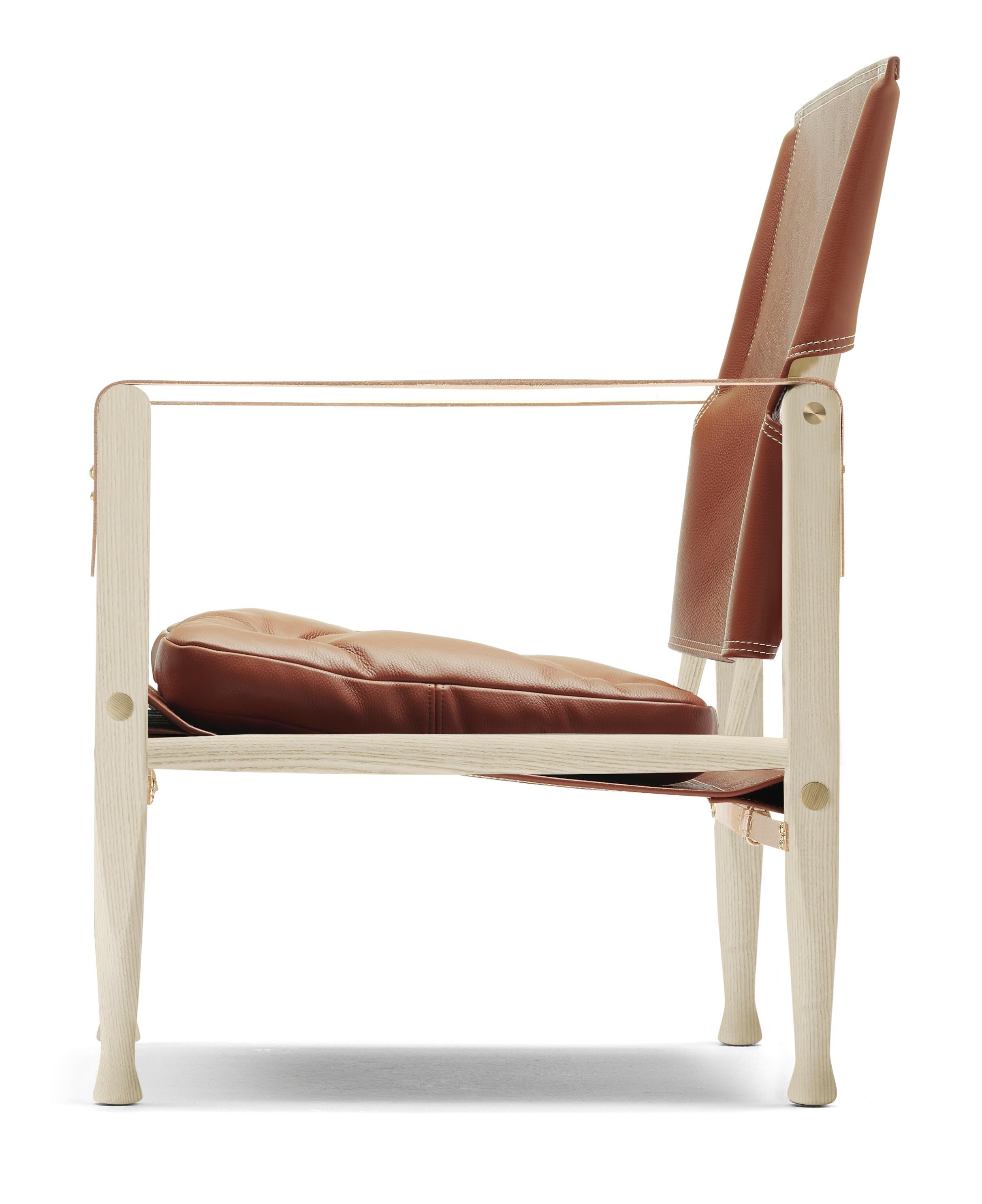 Brown (Thor 307) KK47000 Safari Chair in Ash Oil by Kaare Klint 2