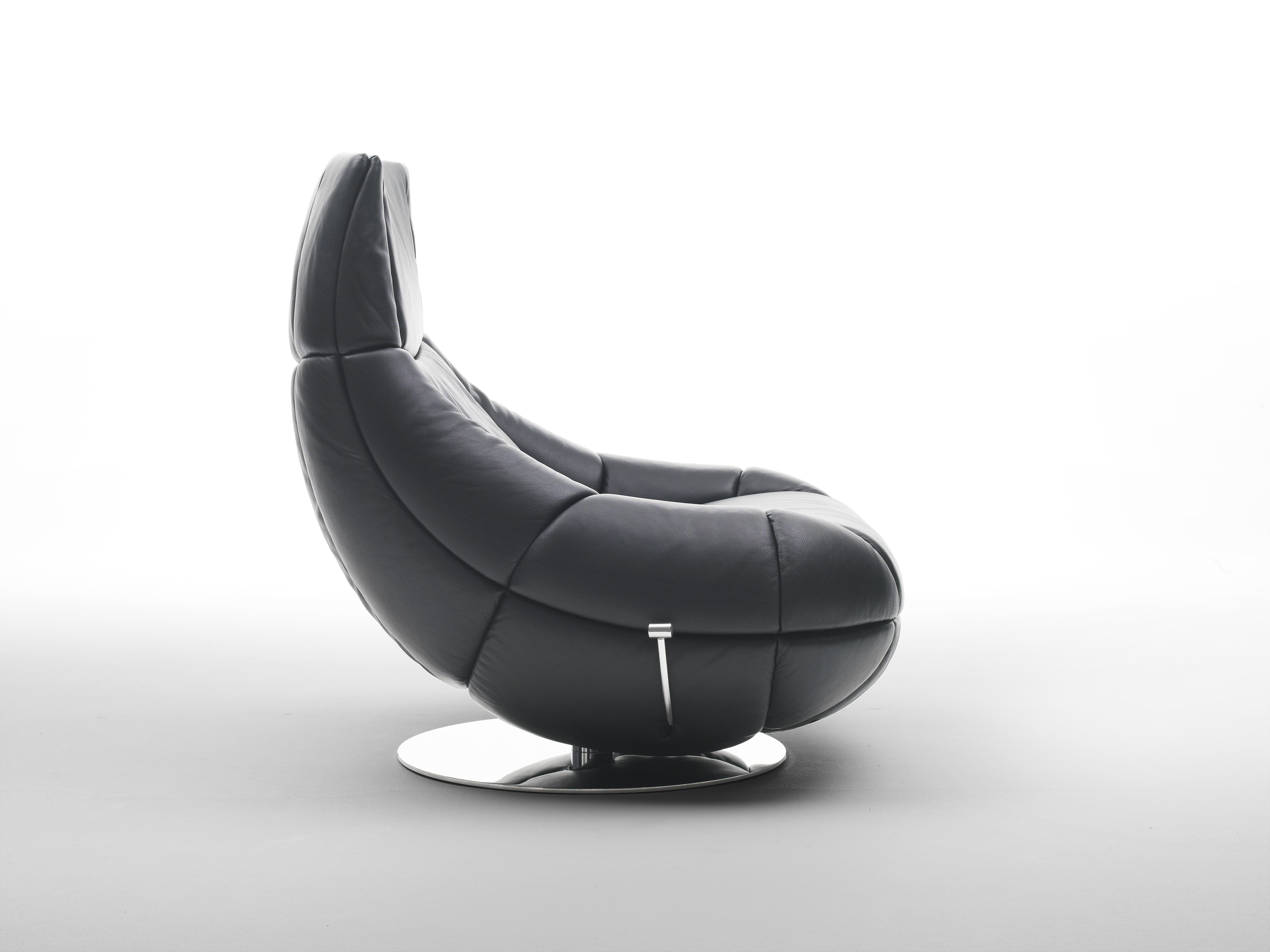 Black De Sede Swivel Lounge Chair by Hugo de Ruite 2