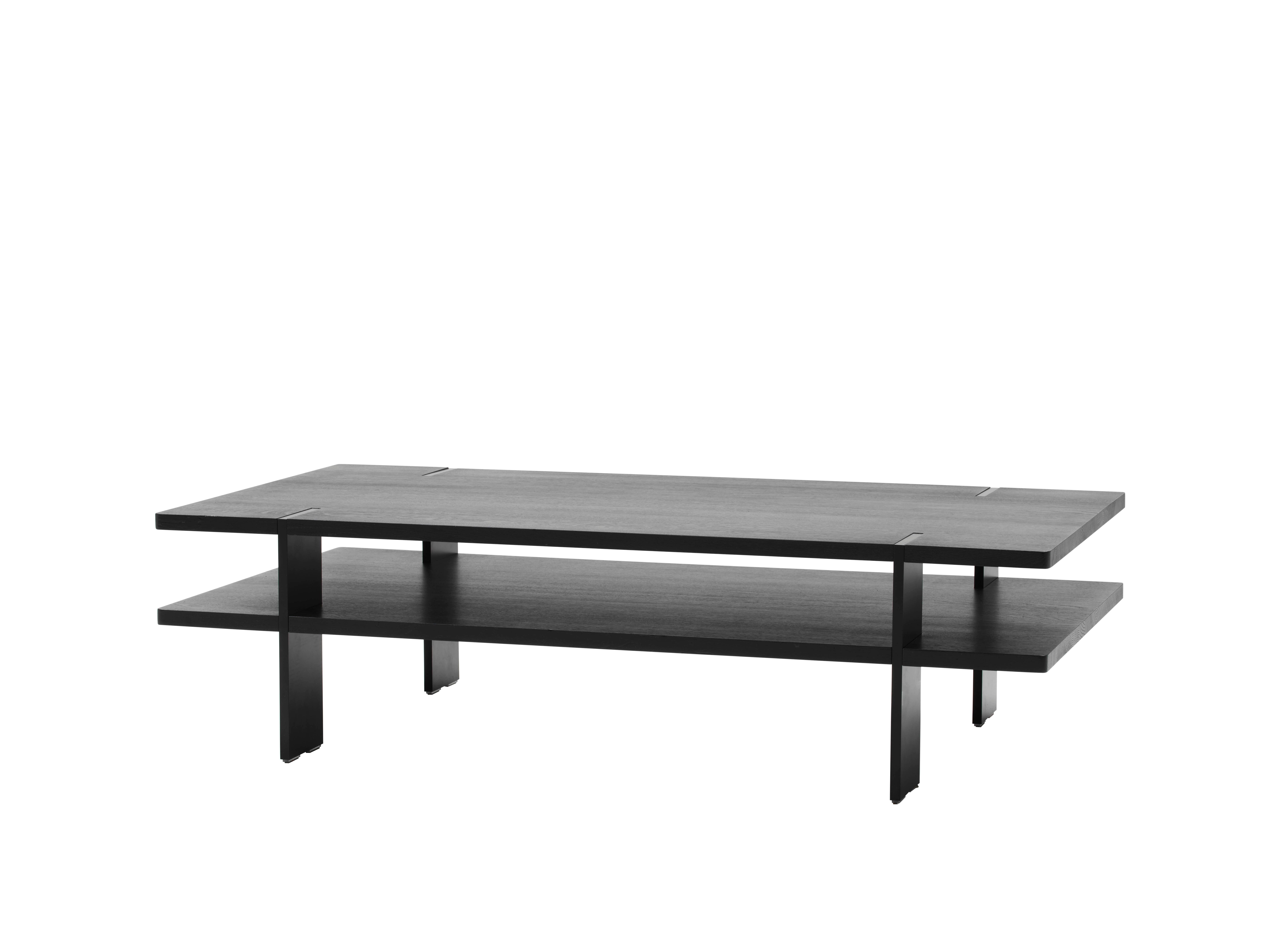En vente : Black (Nero Oak) Table basse rectangulaire en bois De Sede de Stephan Hürlemann 2