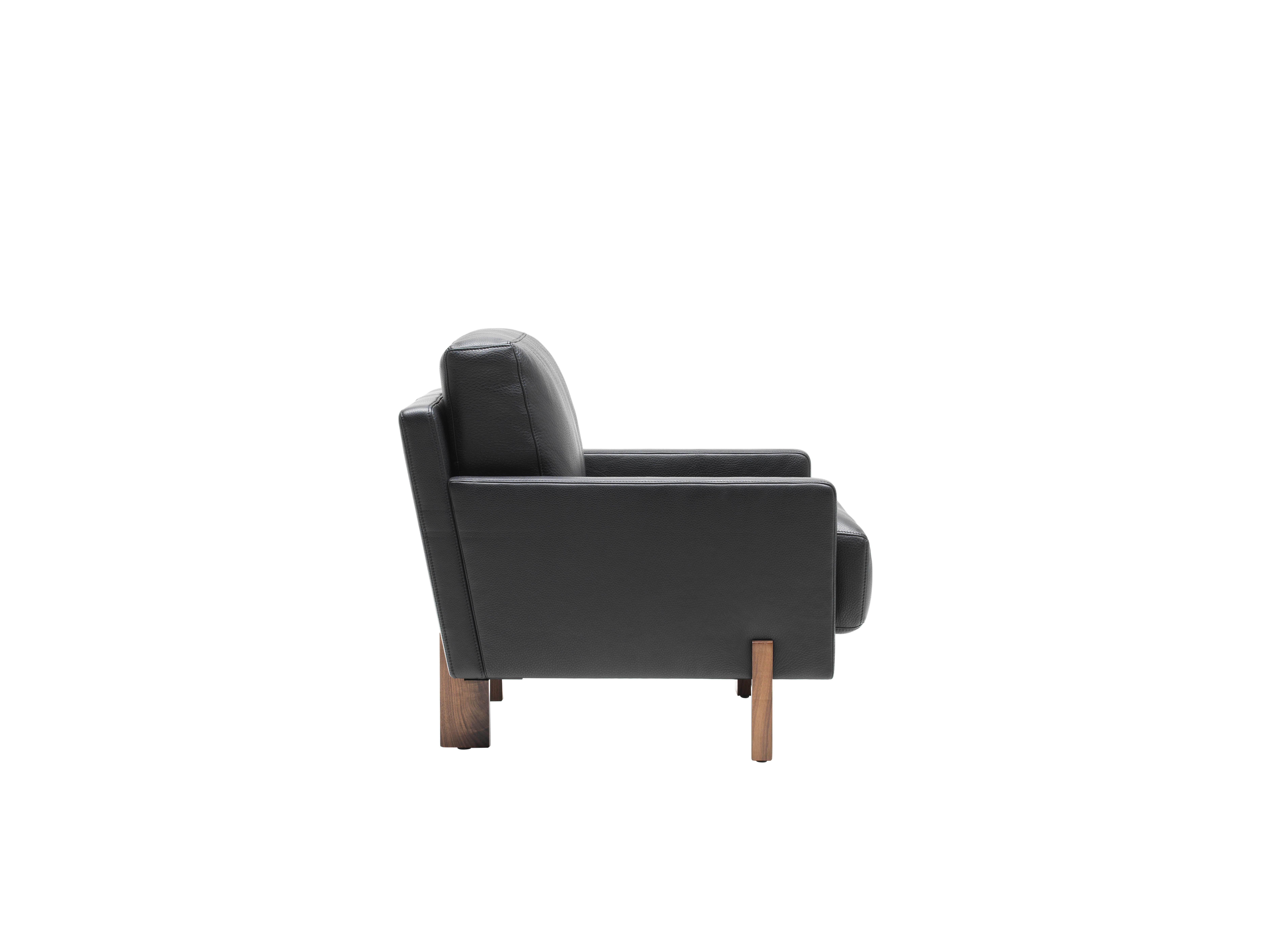 For Sale: Black De Sede Leather Armchair by Stephan Hürlemann 2