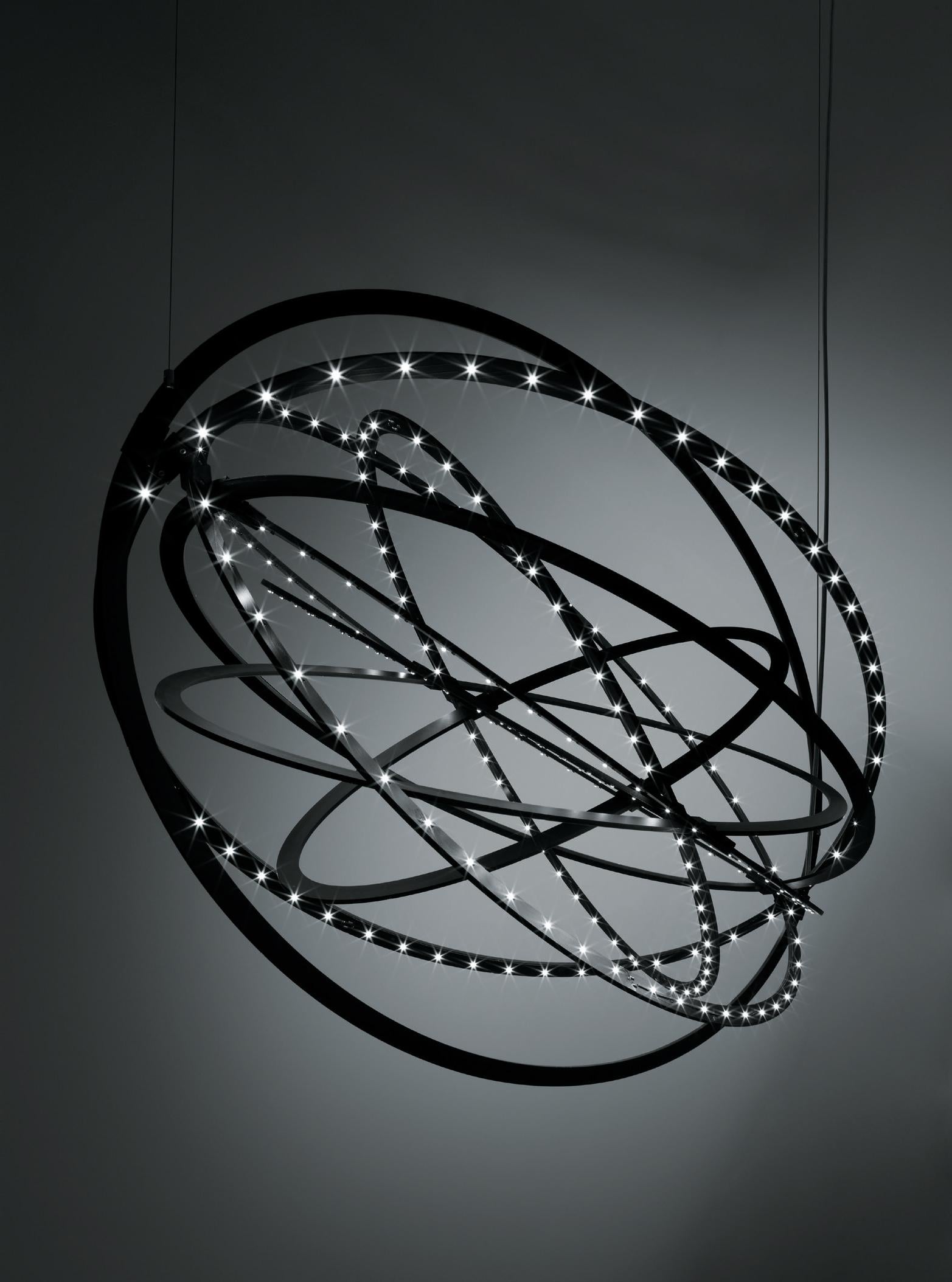 For Sale: Black (Black ) Artemide Copernico Suspension Light by Carlotta de Bevilacqua 2