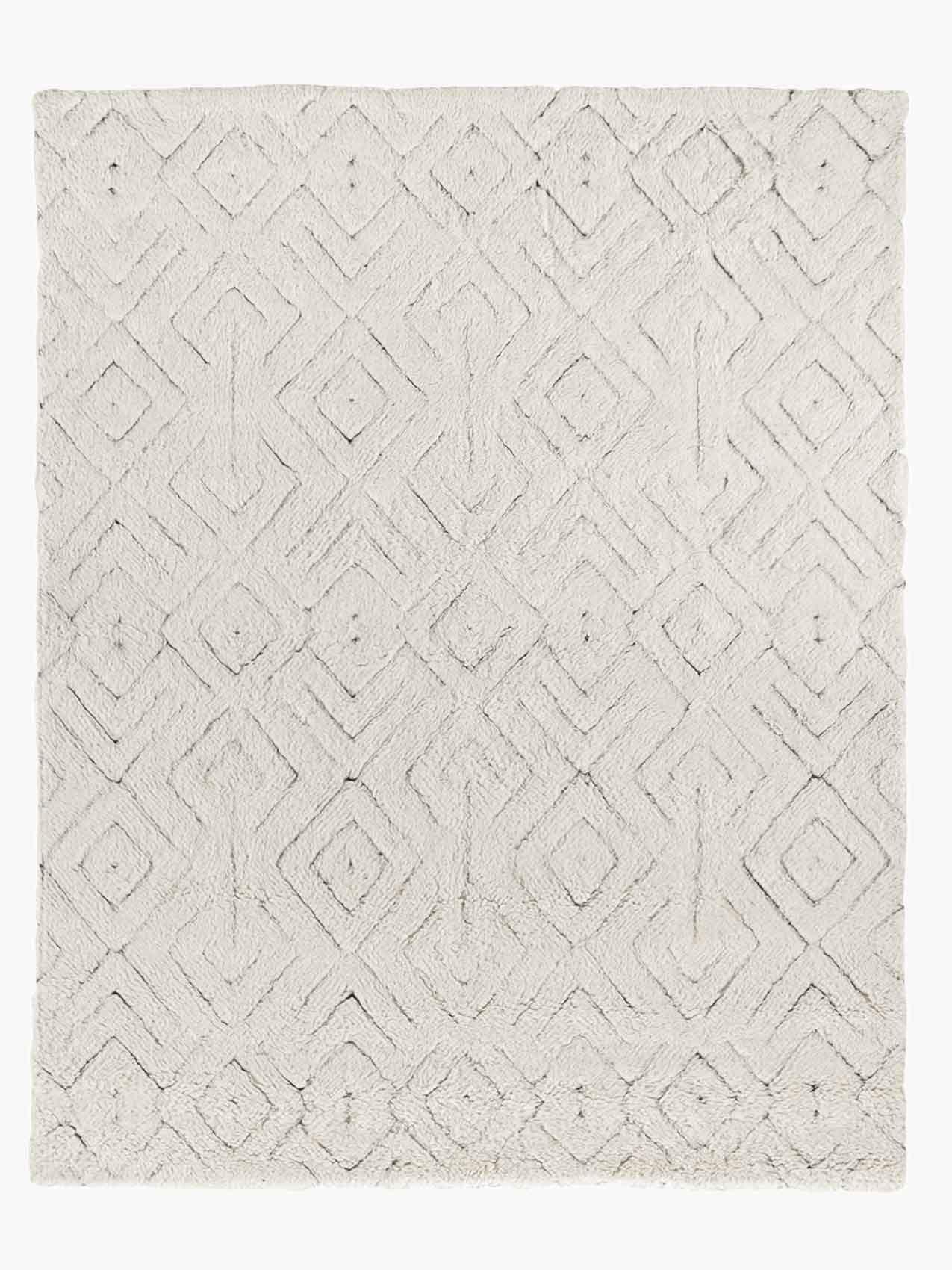 For Sale: Beige (Natural) Ben Soleimani Cava Rug– Moroccan Hand-knotted Ultra-plush Charcoal 6'x9'