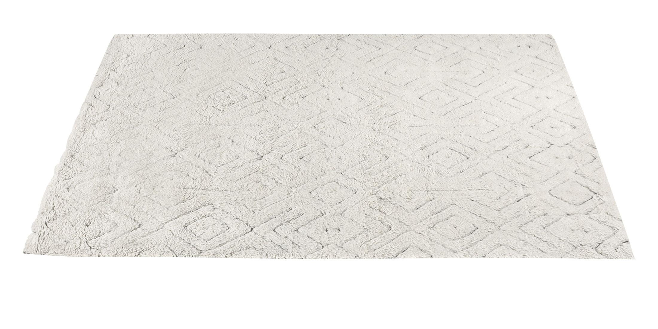 For Sale: Beige (Natural) Ben Soleimani Cava Rug– Moroccan Hand-knotted Ultra-plush Charcoal 6'x9' 2