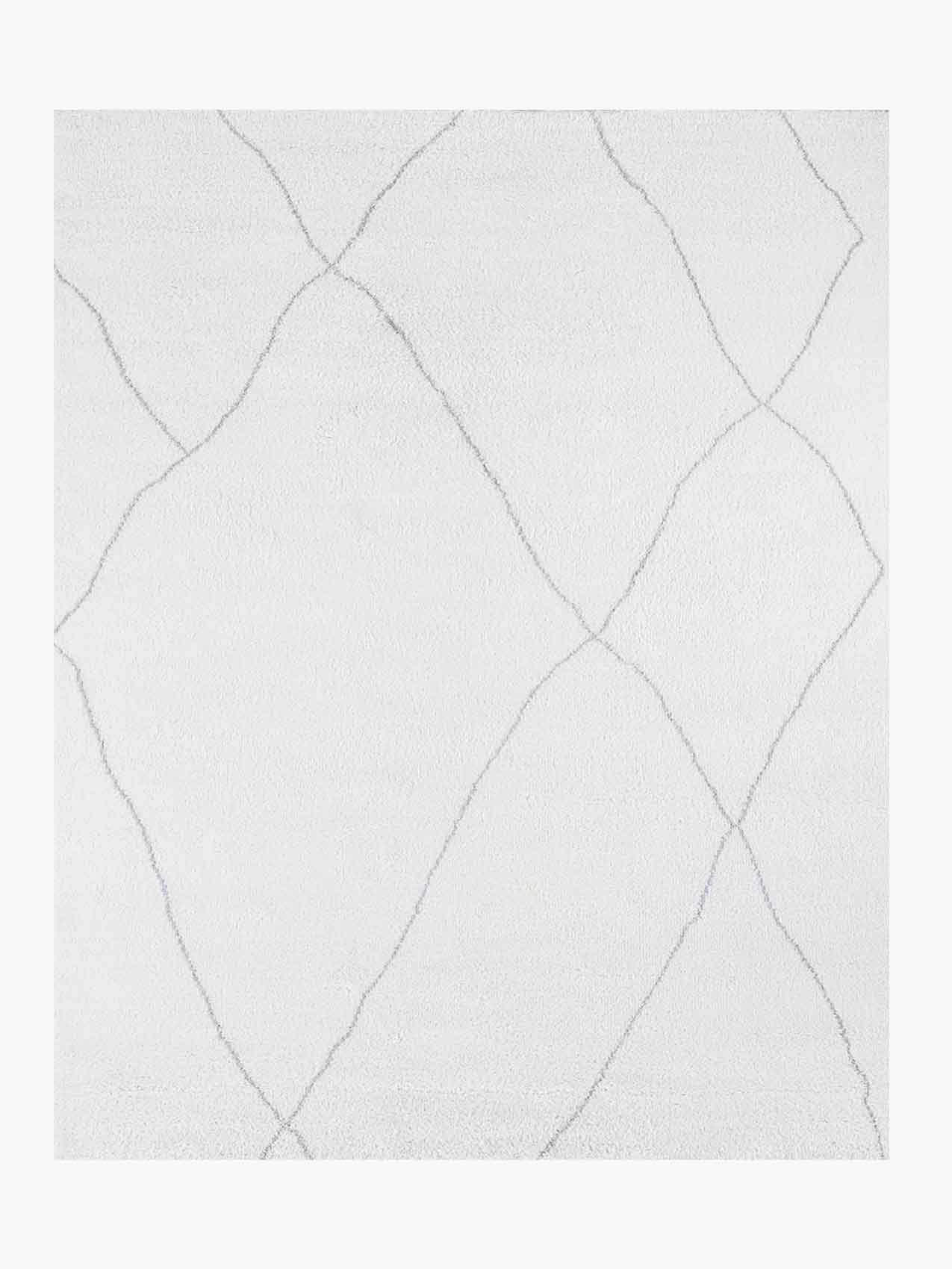 For Sale: White (Natural/Nickel) Ben Soleimani Iona Rug– Moroccan Hand-knotted Wool Bisque/Cafe 8'x10'
